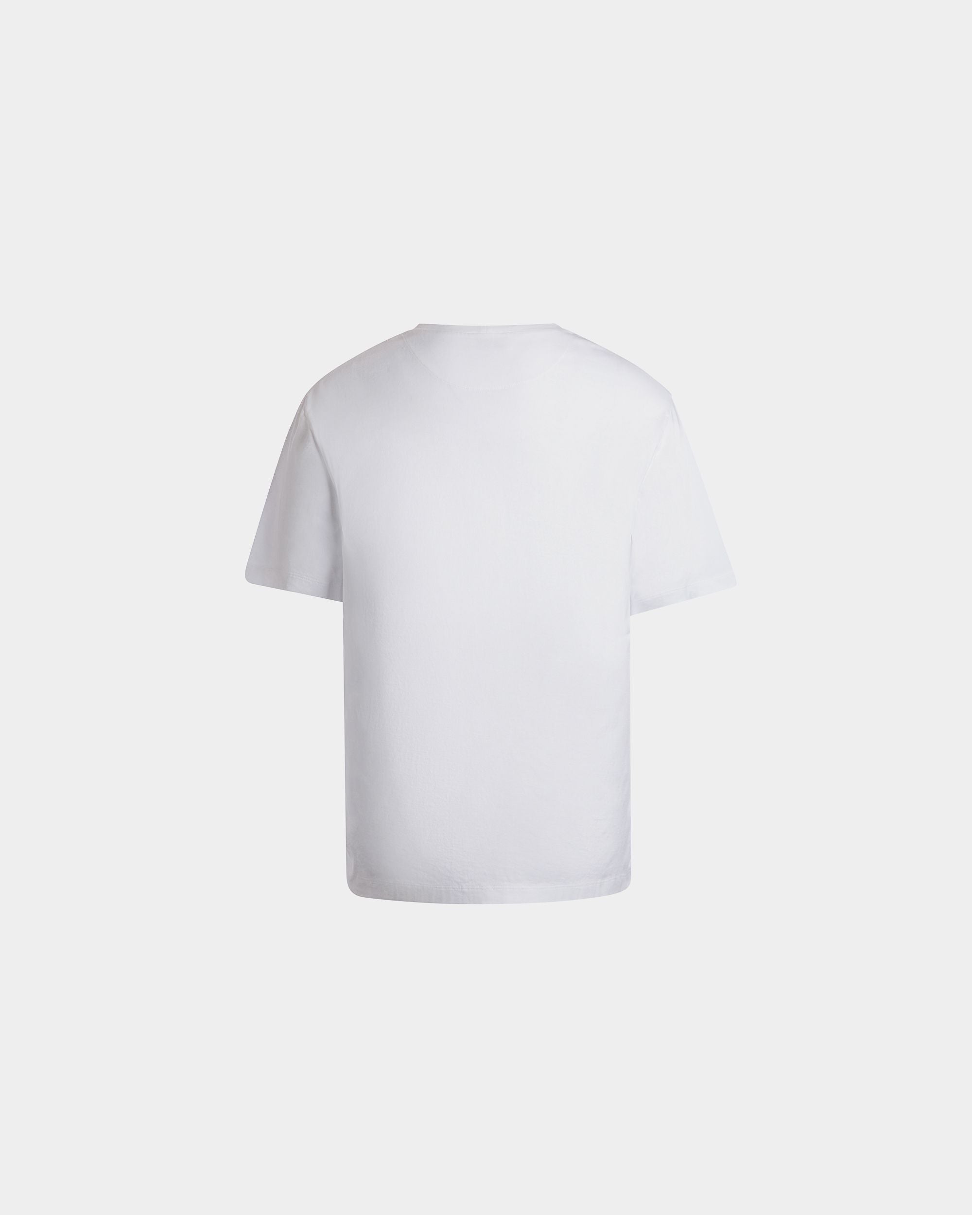 T-Shirt In Cotone Bianco Con Stemma Bally Crest - Uomo - Bally - 03