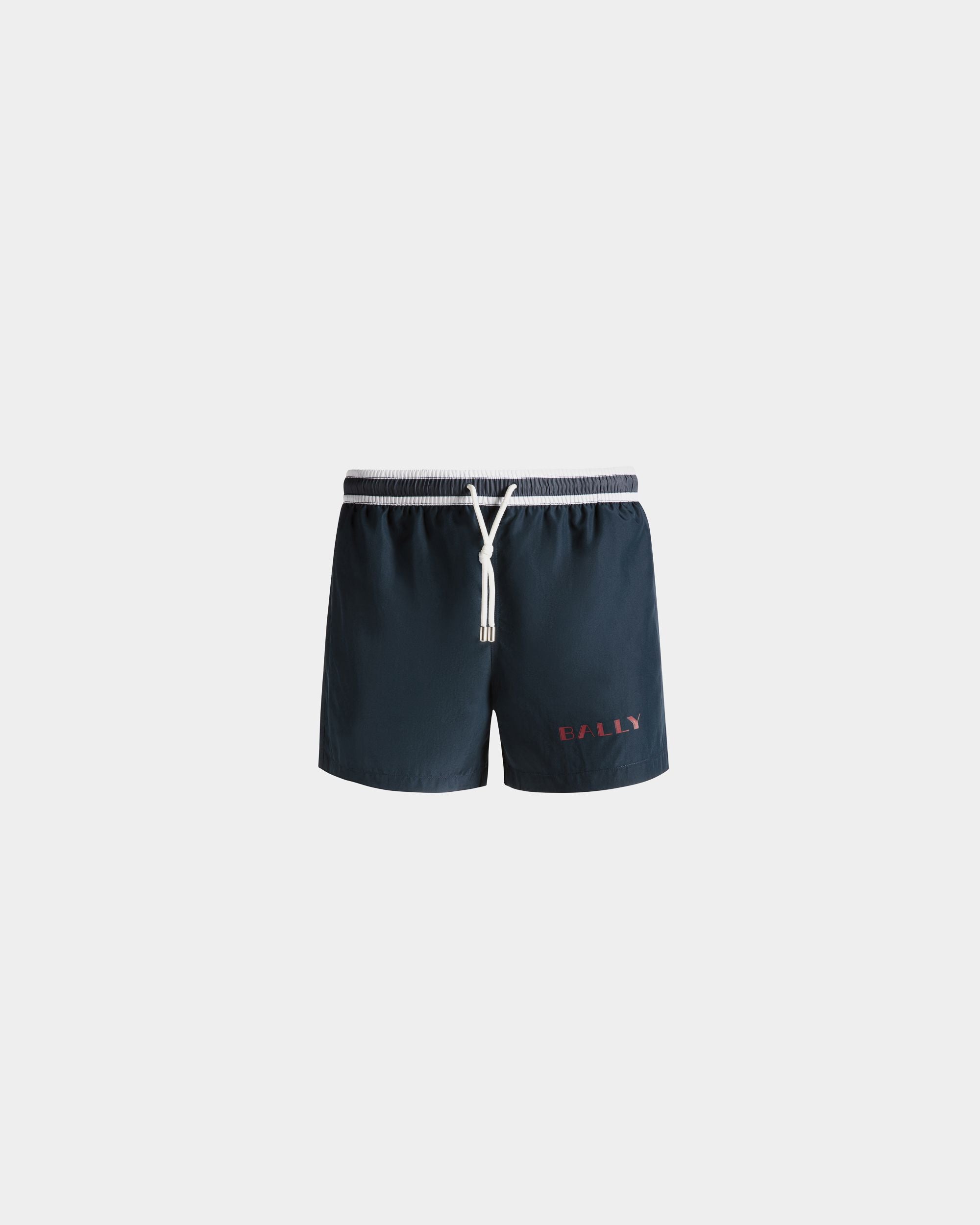 Summer Capsule Badebekleidung Aus Technischem Popeline In Marineblau - Herren - Bally - 01