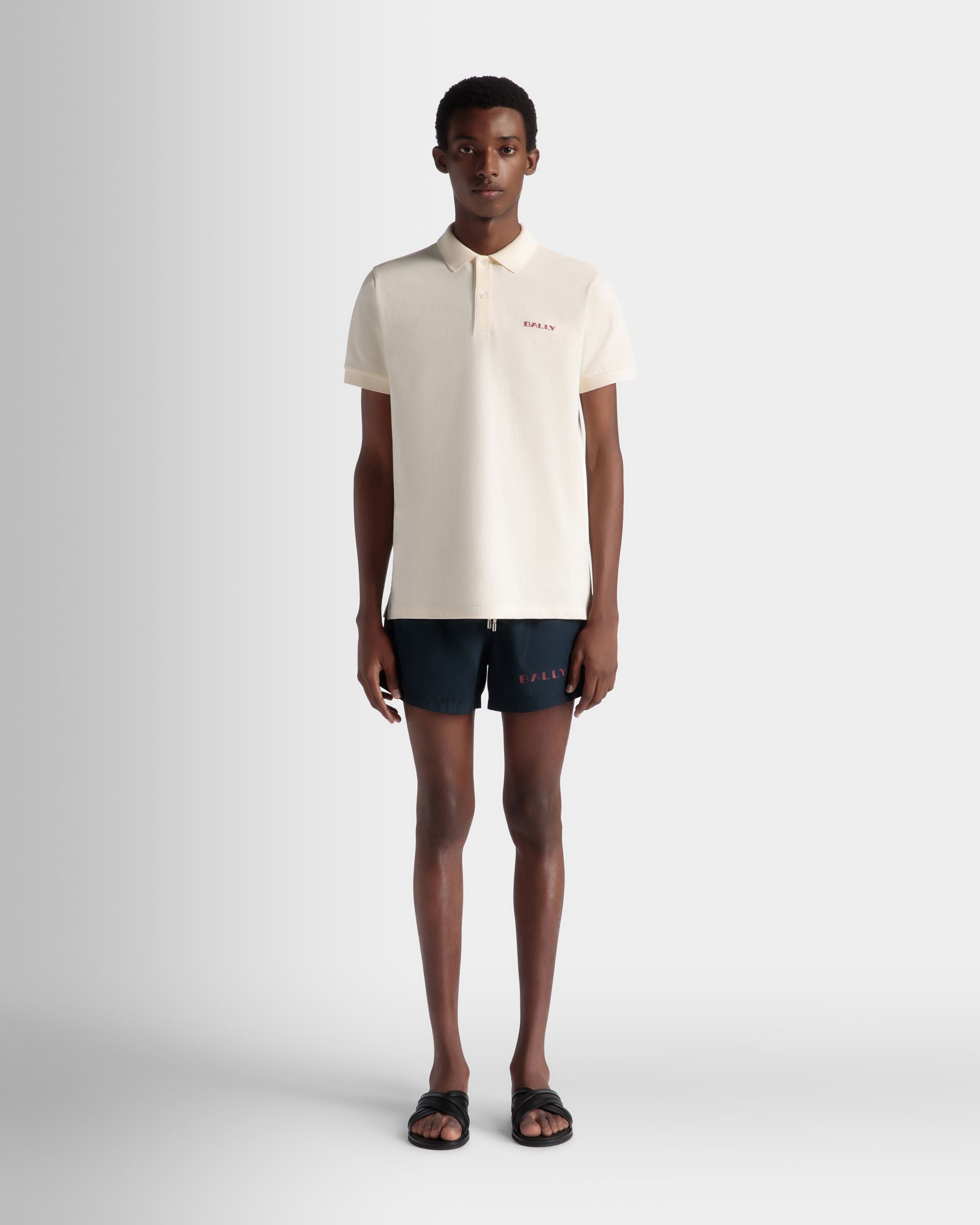Summer Capsule Badebekleidung Aus Technischem Popeline In Marineblau - Herren - Bally - 02