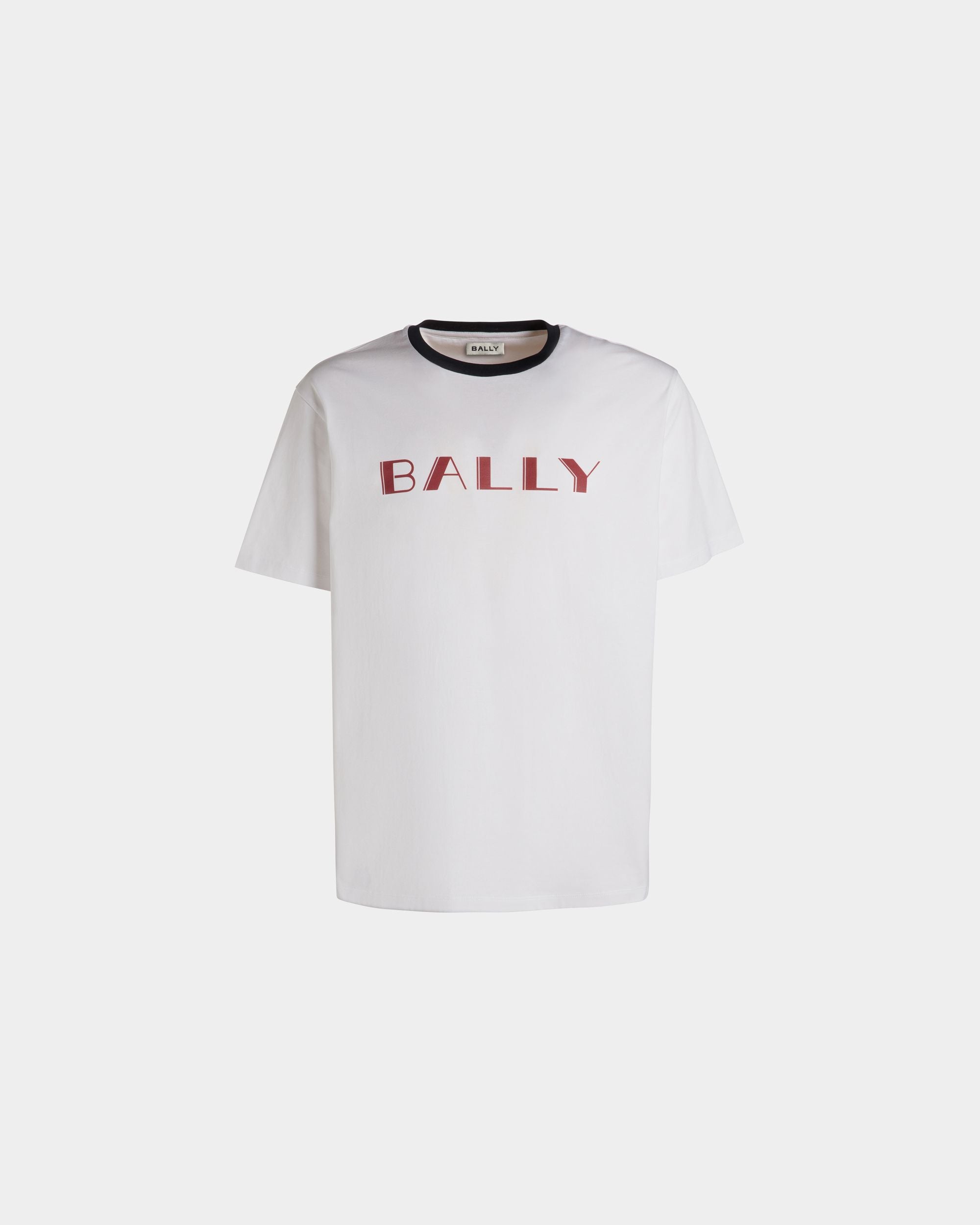 T-Shirt Summer Capsule In Cotone Bianco - Uomo - Bally - 01