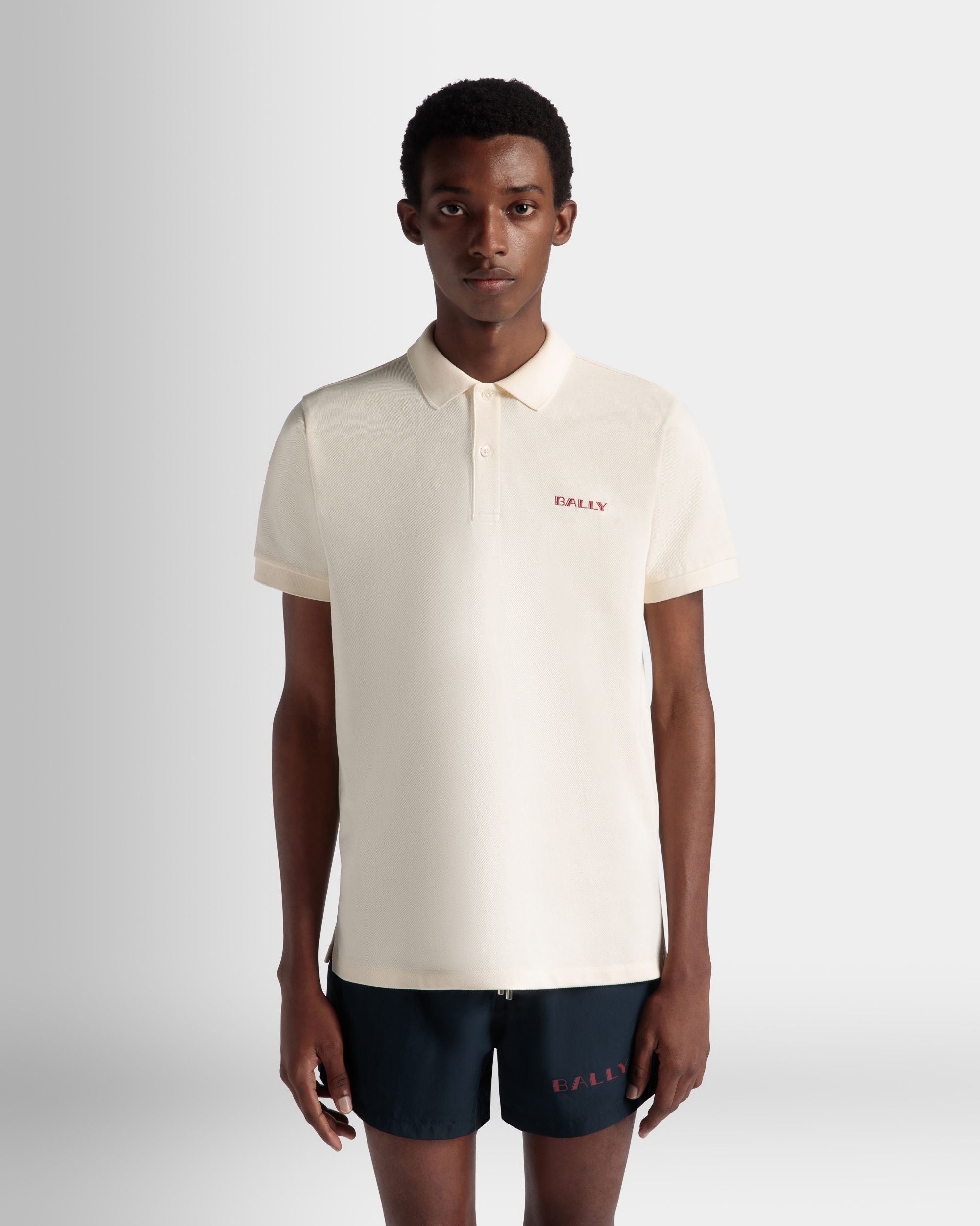 Polo Summer Capsule En Coton Blanc - Homme - Bally - 03