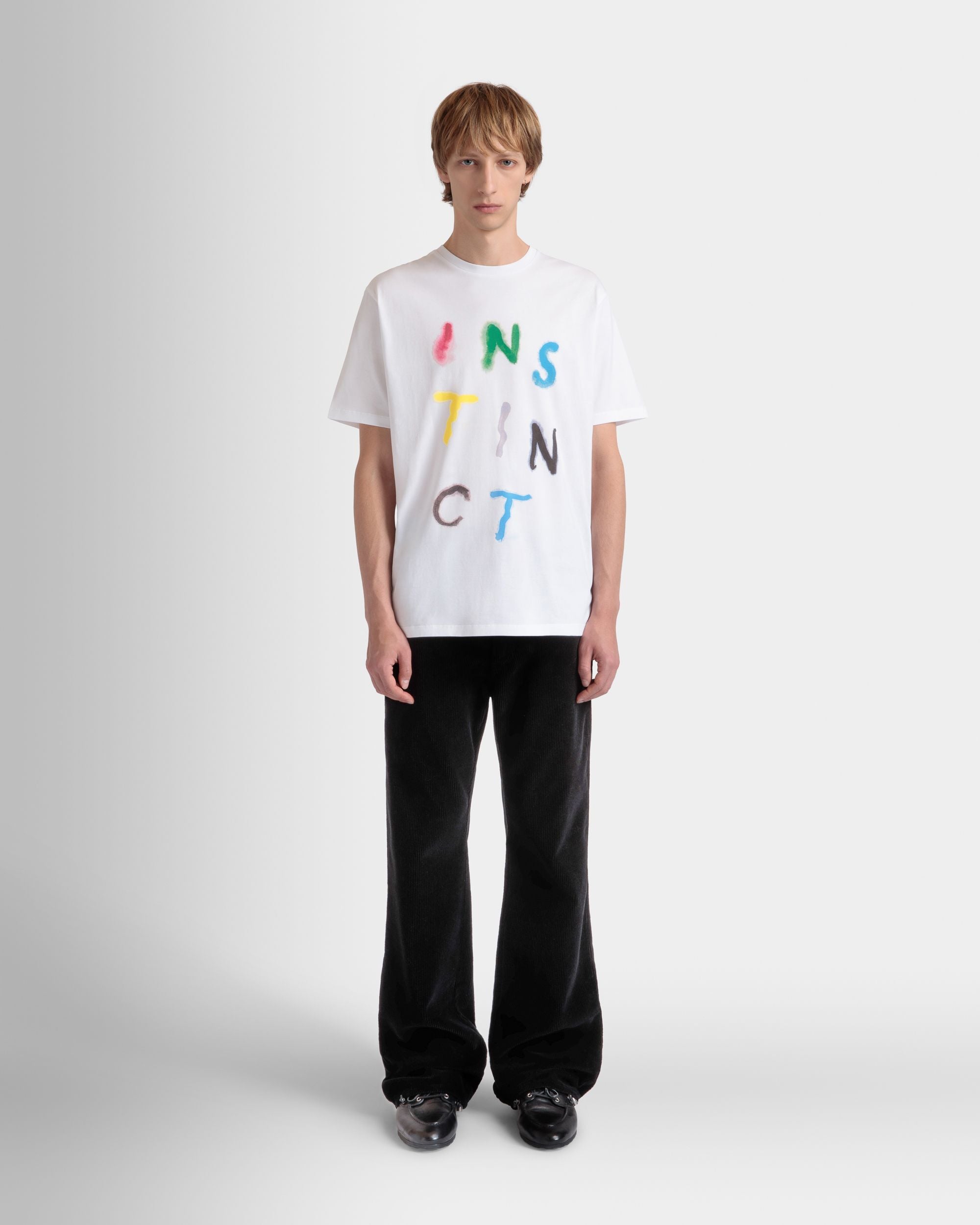 T-Shirt Bally Instinct In White Cotton - Men's - Bally - 02