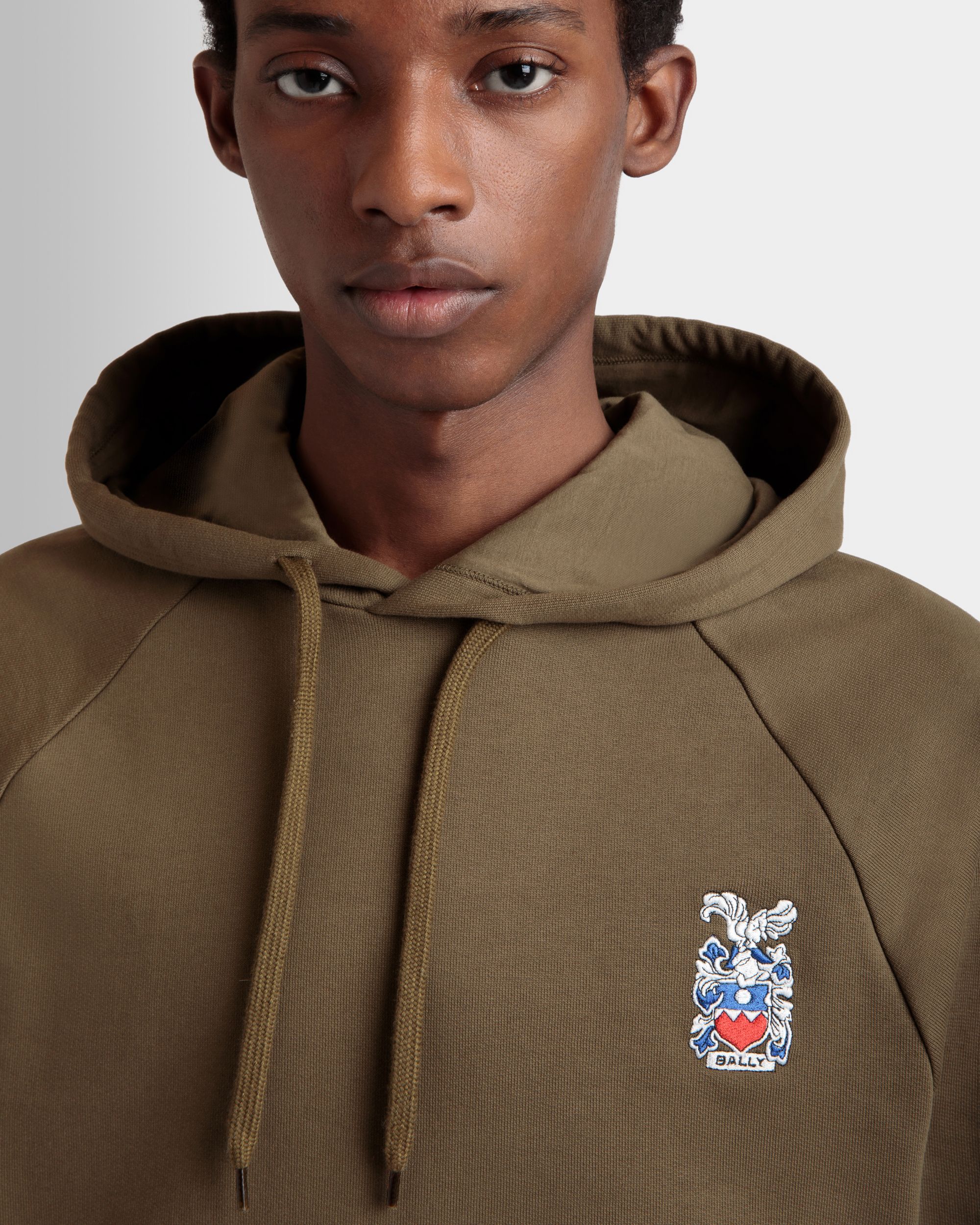 Kapuzenpullover Aus Baumwolle In Braun Mit Bally-Crest - Herren - Bally - 04