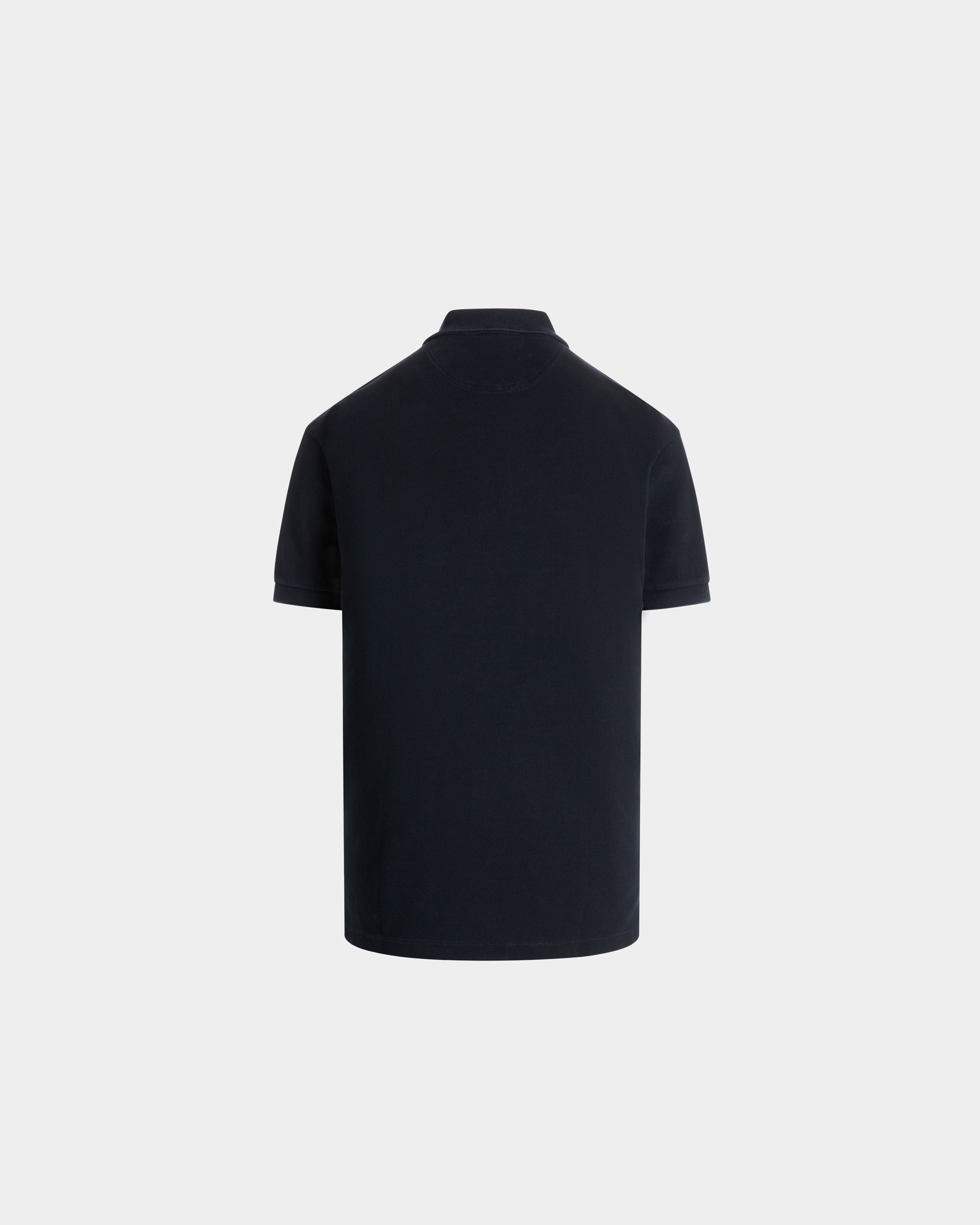 Polo En Coton Navy Blue - Homme - Bally - 03