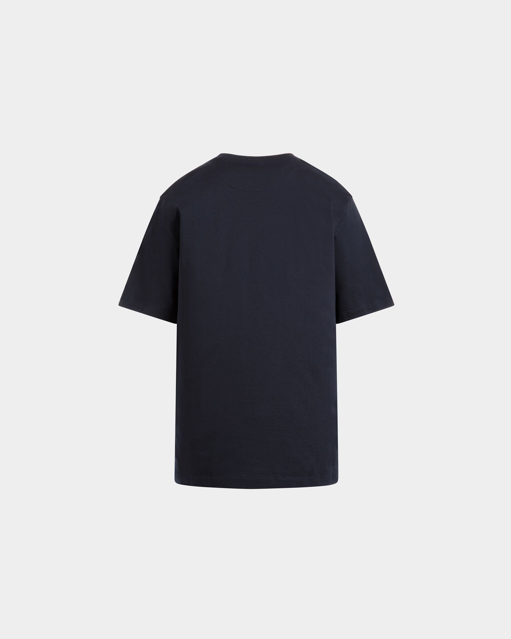 T-shirt in Navy Blue Cotton - Men's - Bally - 07