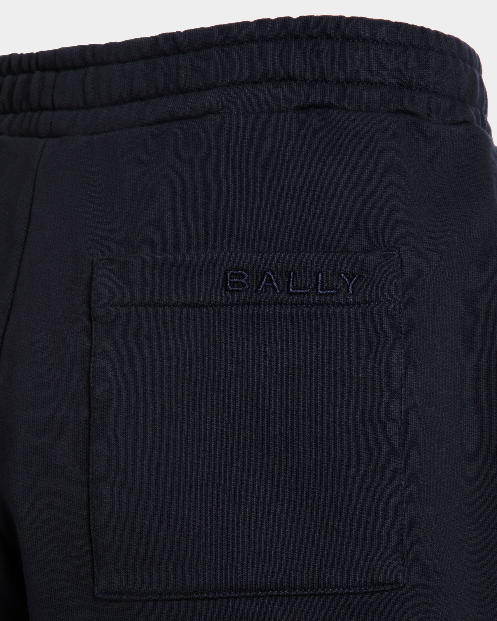 Shorts In Cotone Navy Blue Con Elemento Bally Flag - Uomo - Bally - 04