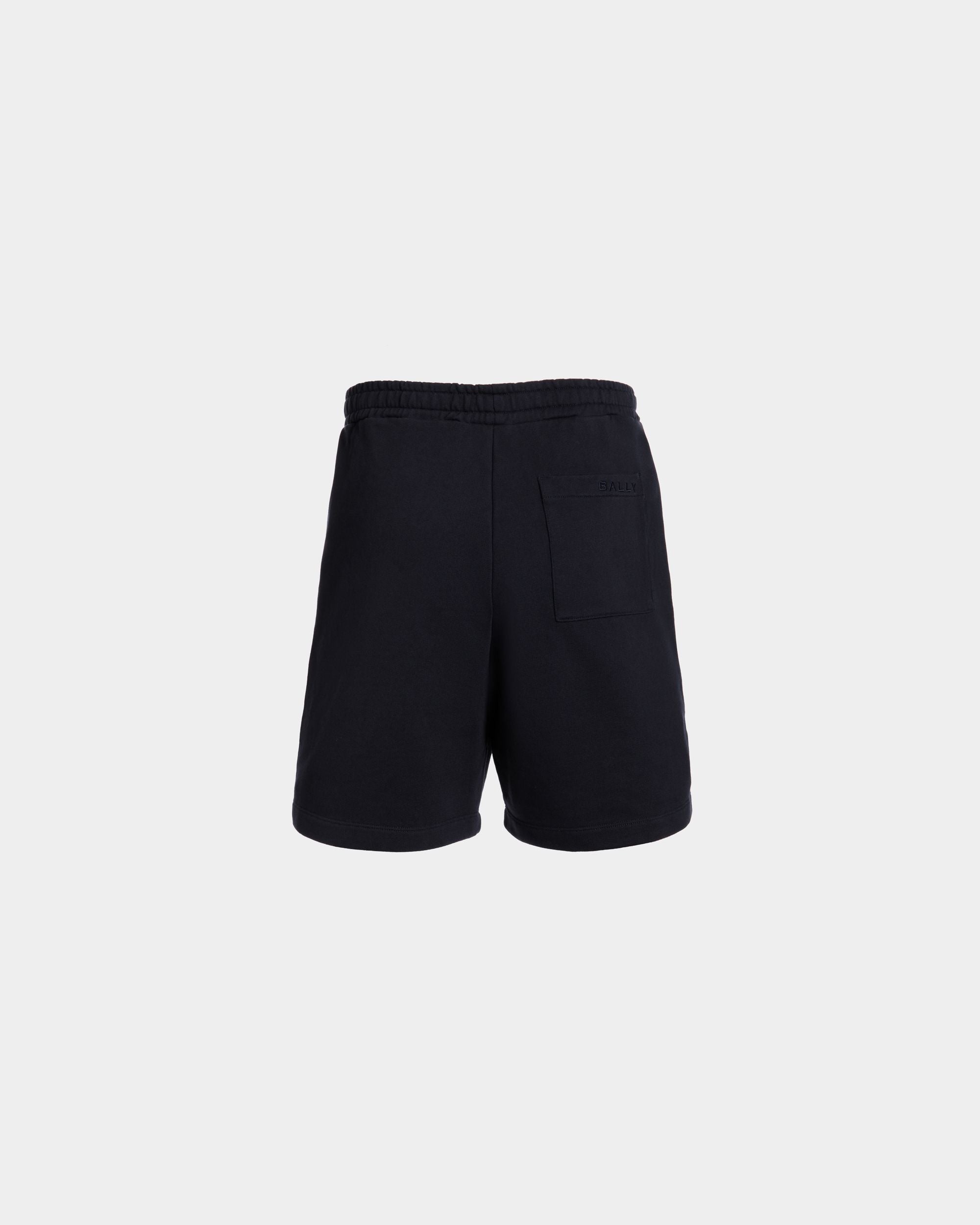 Shorts In Cotone Navy Blue Con Elemento Bally Flag - Uomo - Bally - 06