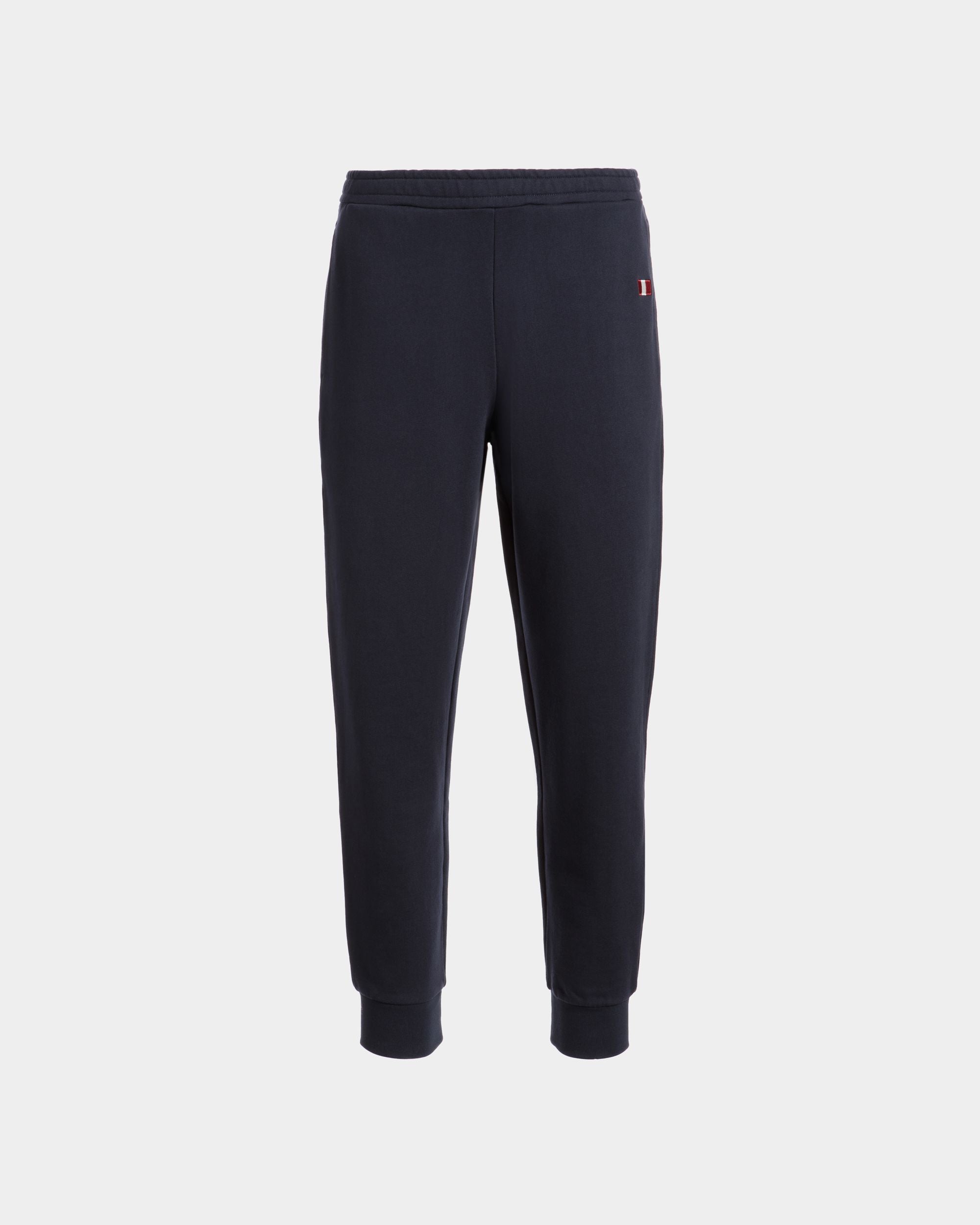 Sweathose Aus Baumwolle In Navy Blue Mit Bally-Flagge - Herren - Bally - 01