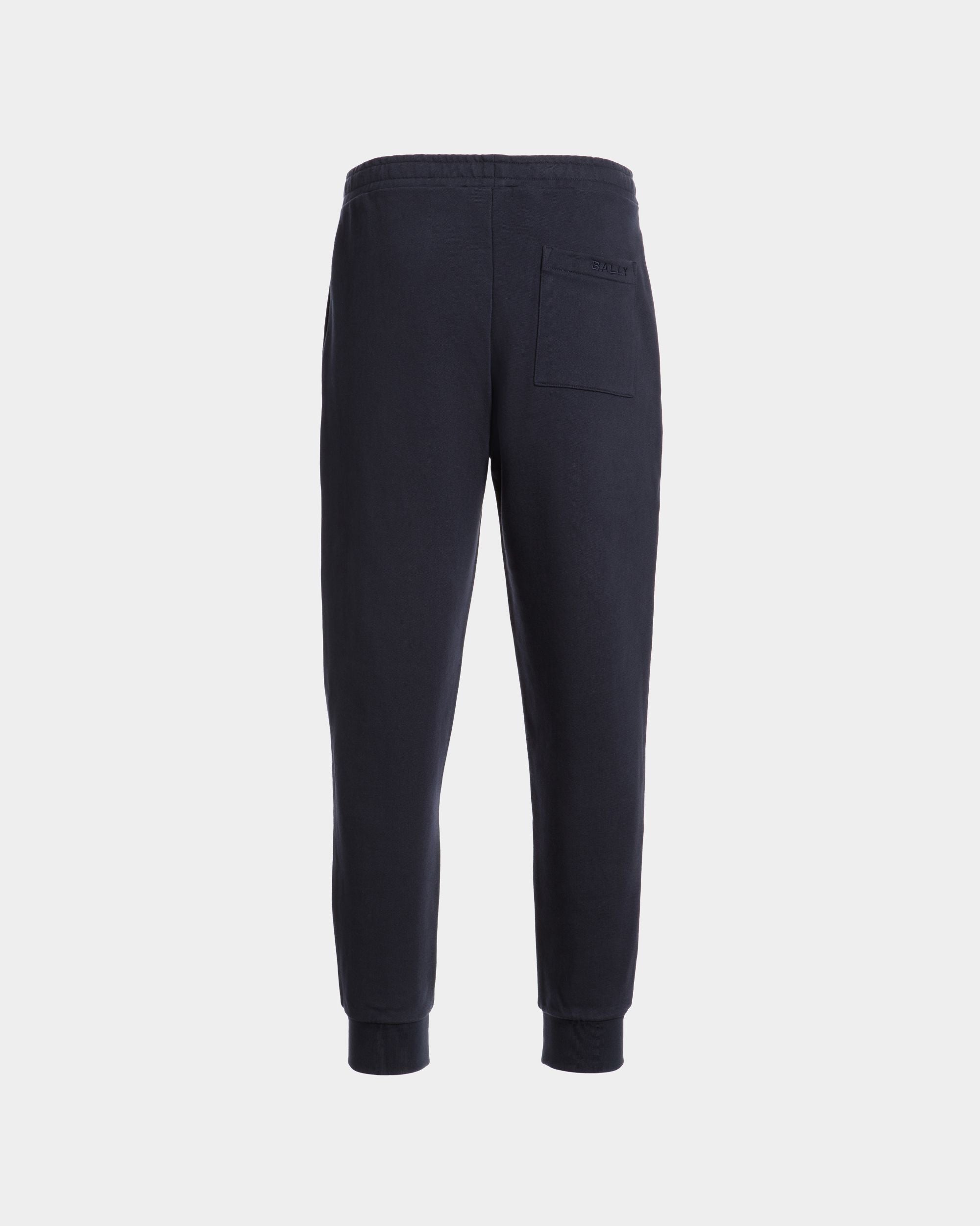 Sweathose Aus Baumwolle In Navy Blue Mit Bally-Flagge - Homme - Bally - 07