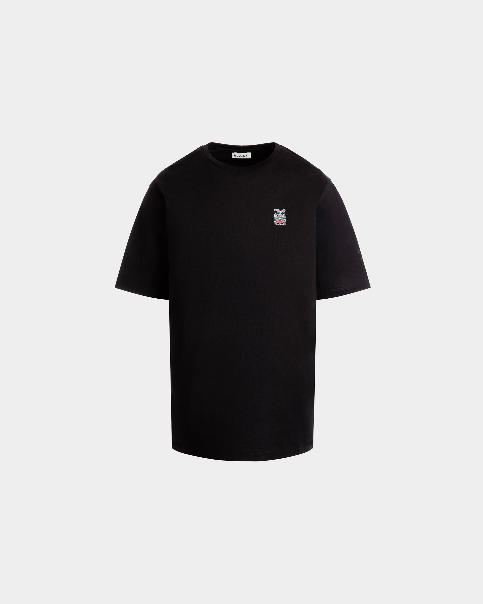 T-Shirt In Cotone Nero - Uomo - Bally - 01