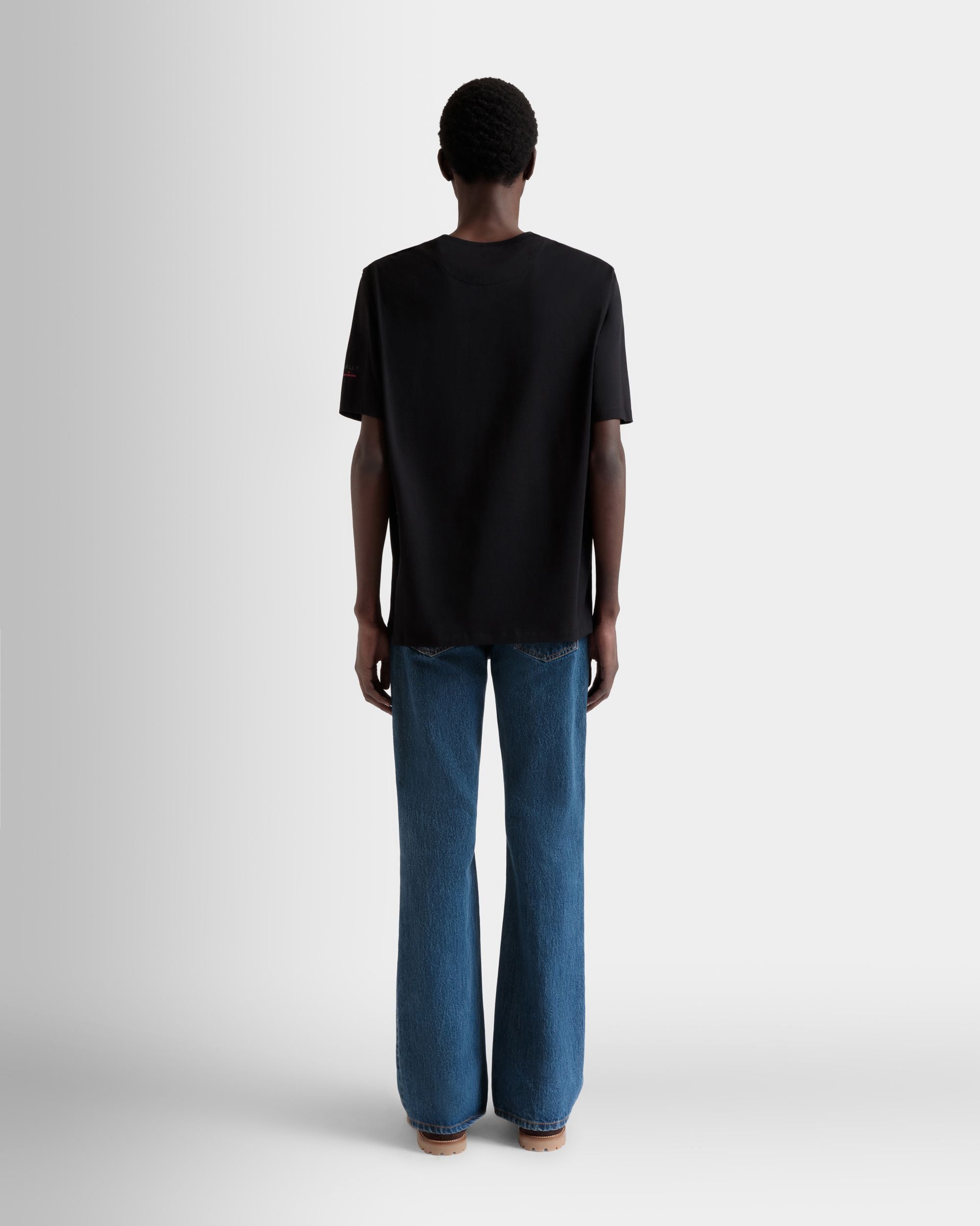 T-Shirt In Cotone Nero - Uomo - Bally - 06