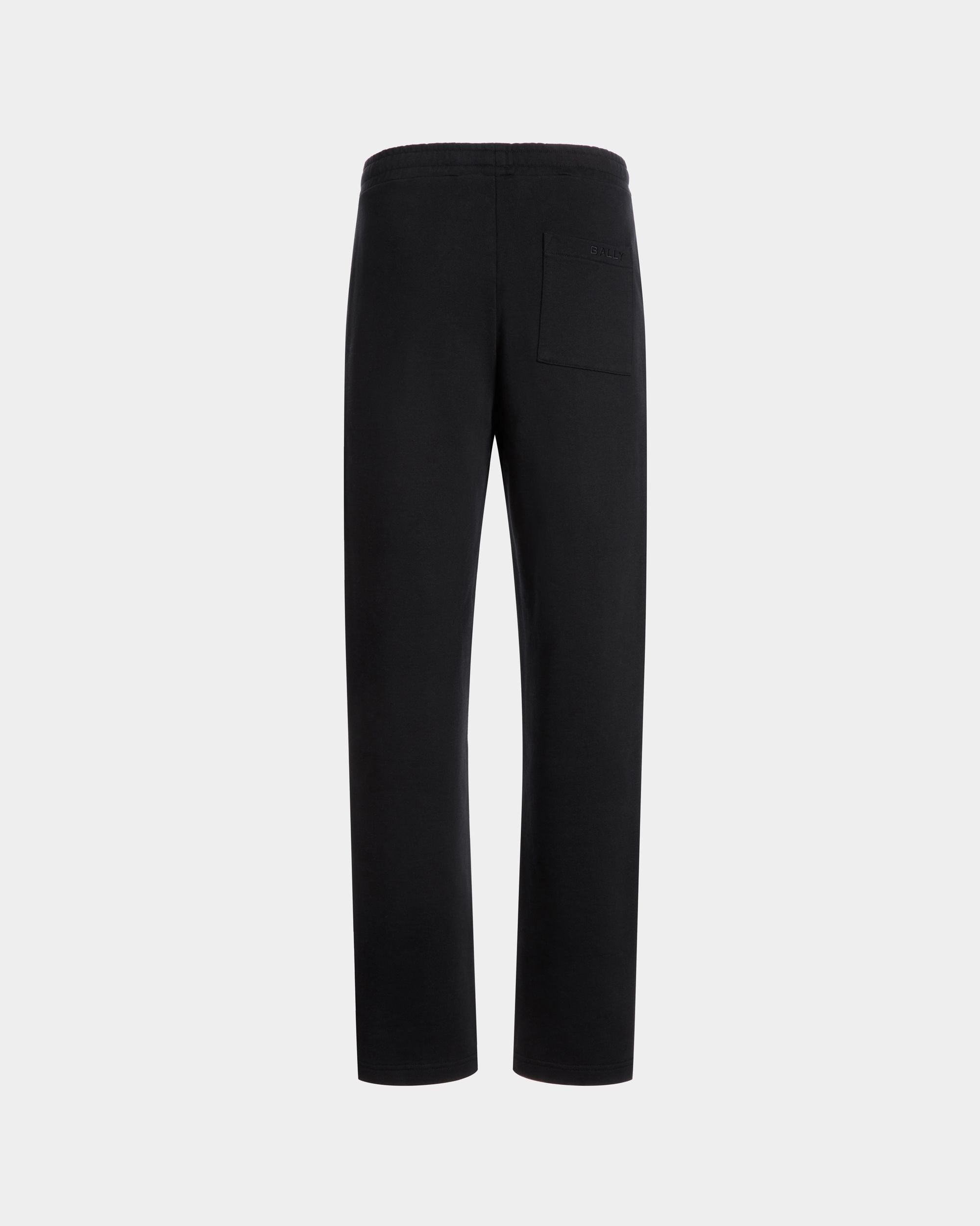 Sweatpants With a Bally Flag in Black Cotton - Men's - Bally - 05