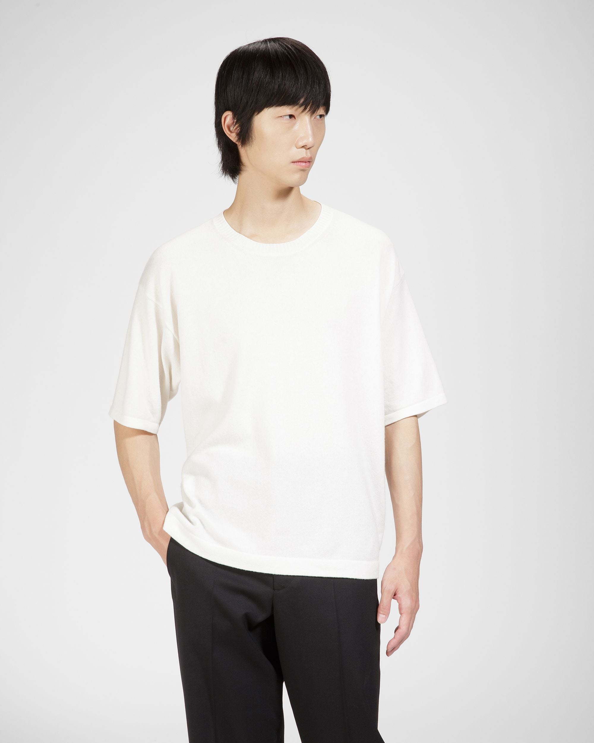 Gestricktes Kaschmir-T-Shirt - Herren - Bally - 01