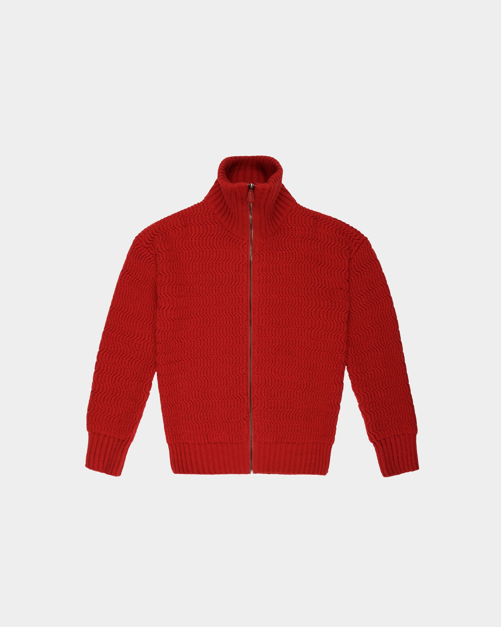 Col Roulé En Laine Et Cachemire Rouge - Homme - Bally - 04