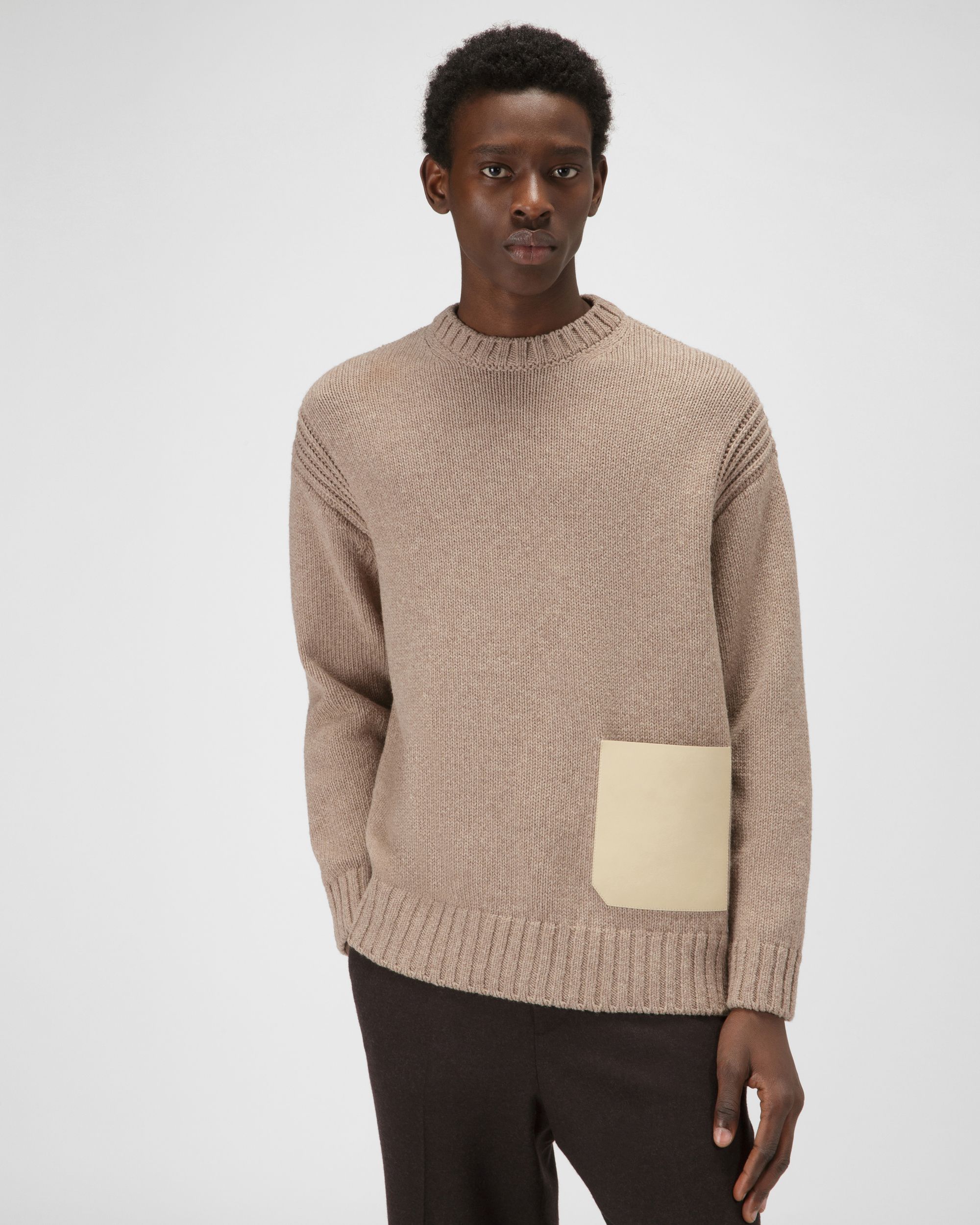 Wollpullover In Beige - Herren - Bally - 01