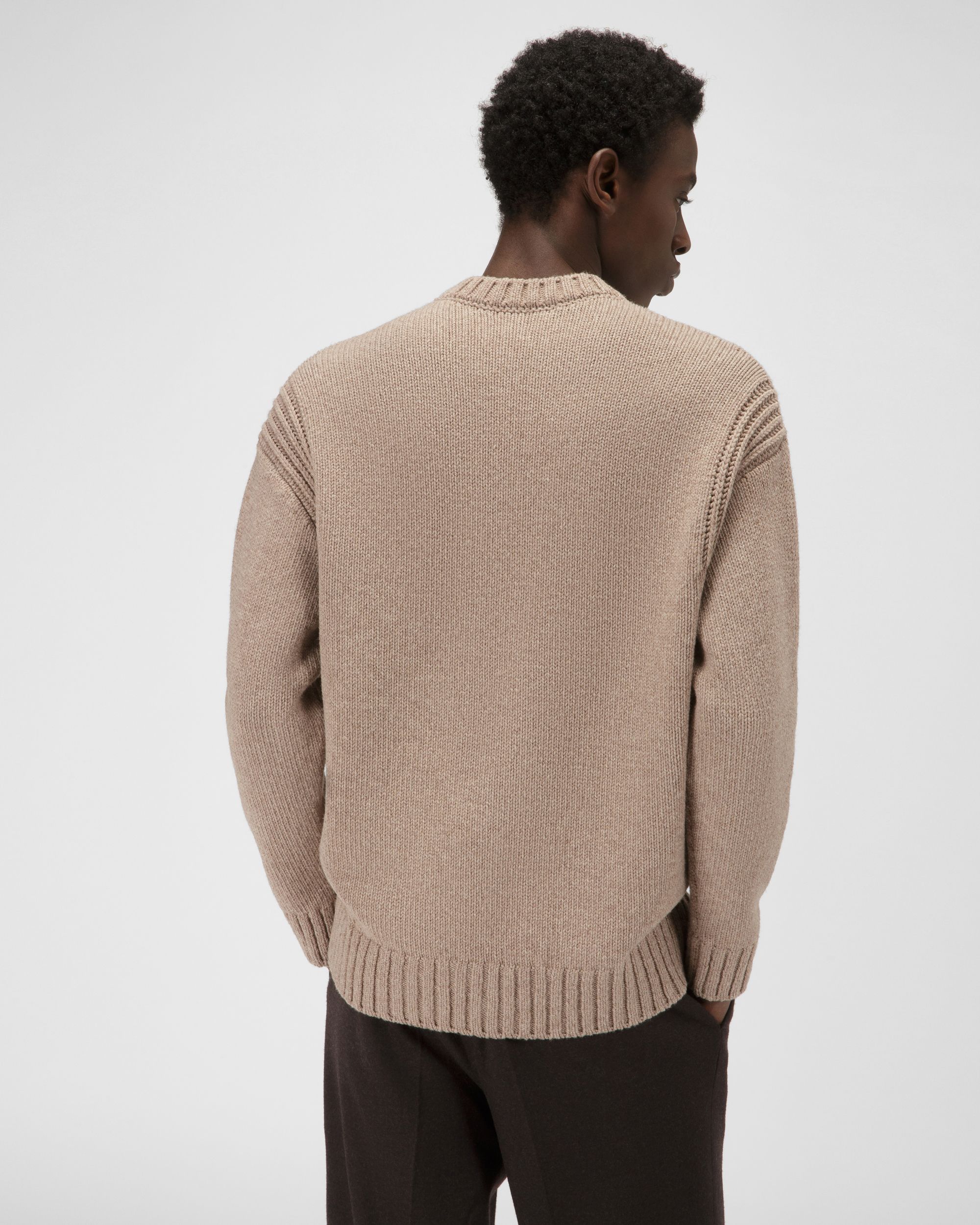 Wollpullover In Beige - Herren - Bally - 03