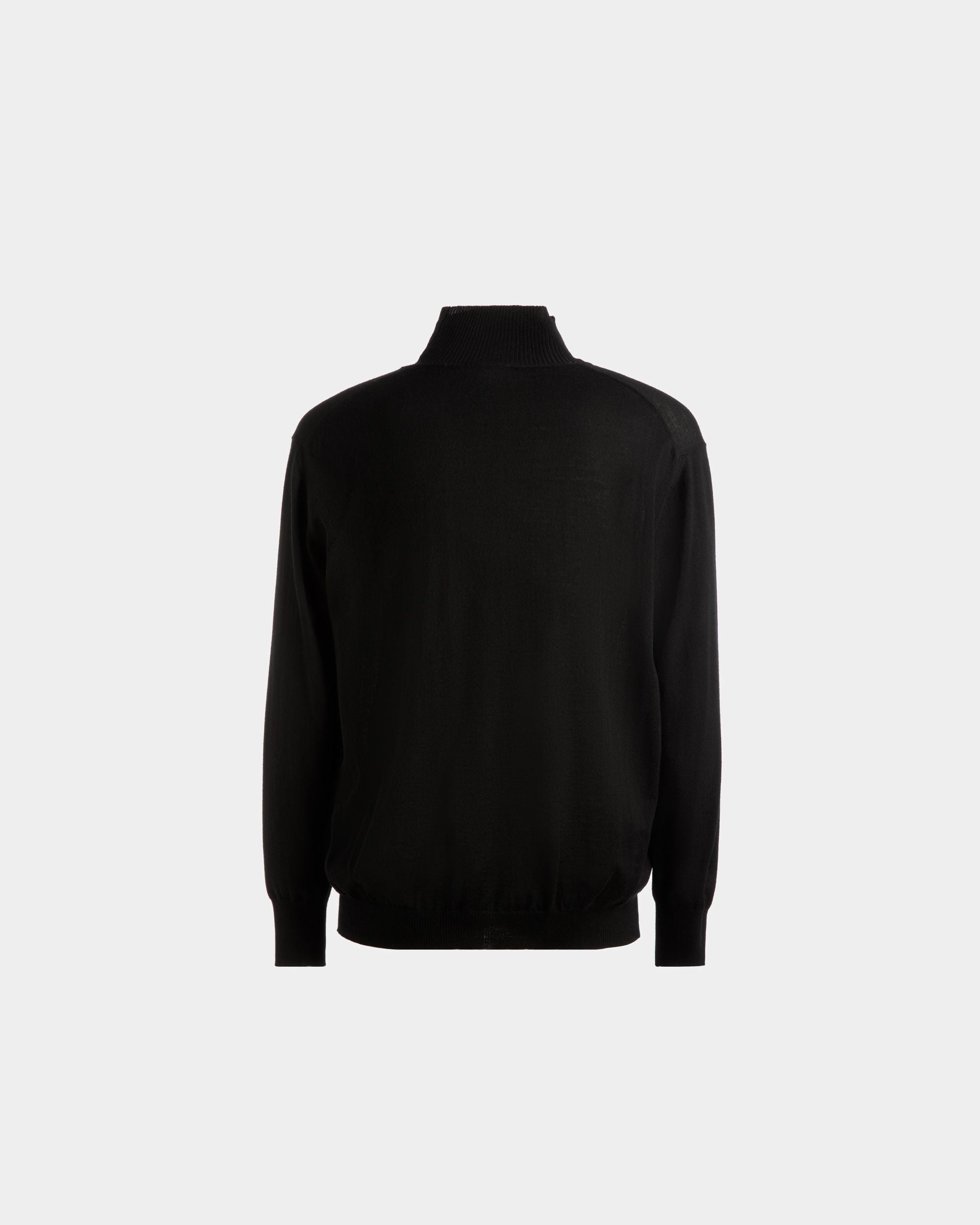 Maglione A Collo Alto In Lana Nera - Uomo - Bally - 07
