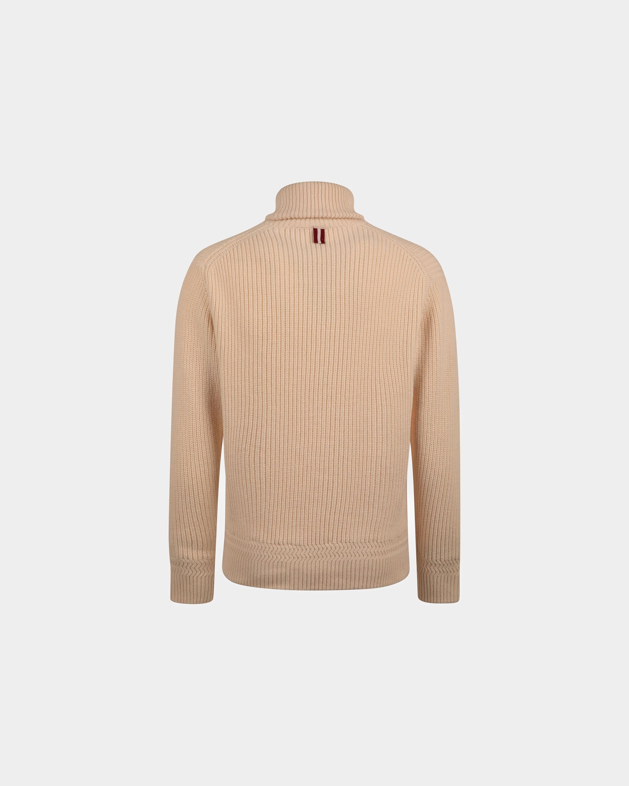Pull À Col Roulé En Laine Beige - Homme - Bally - 07