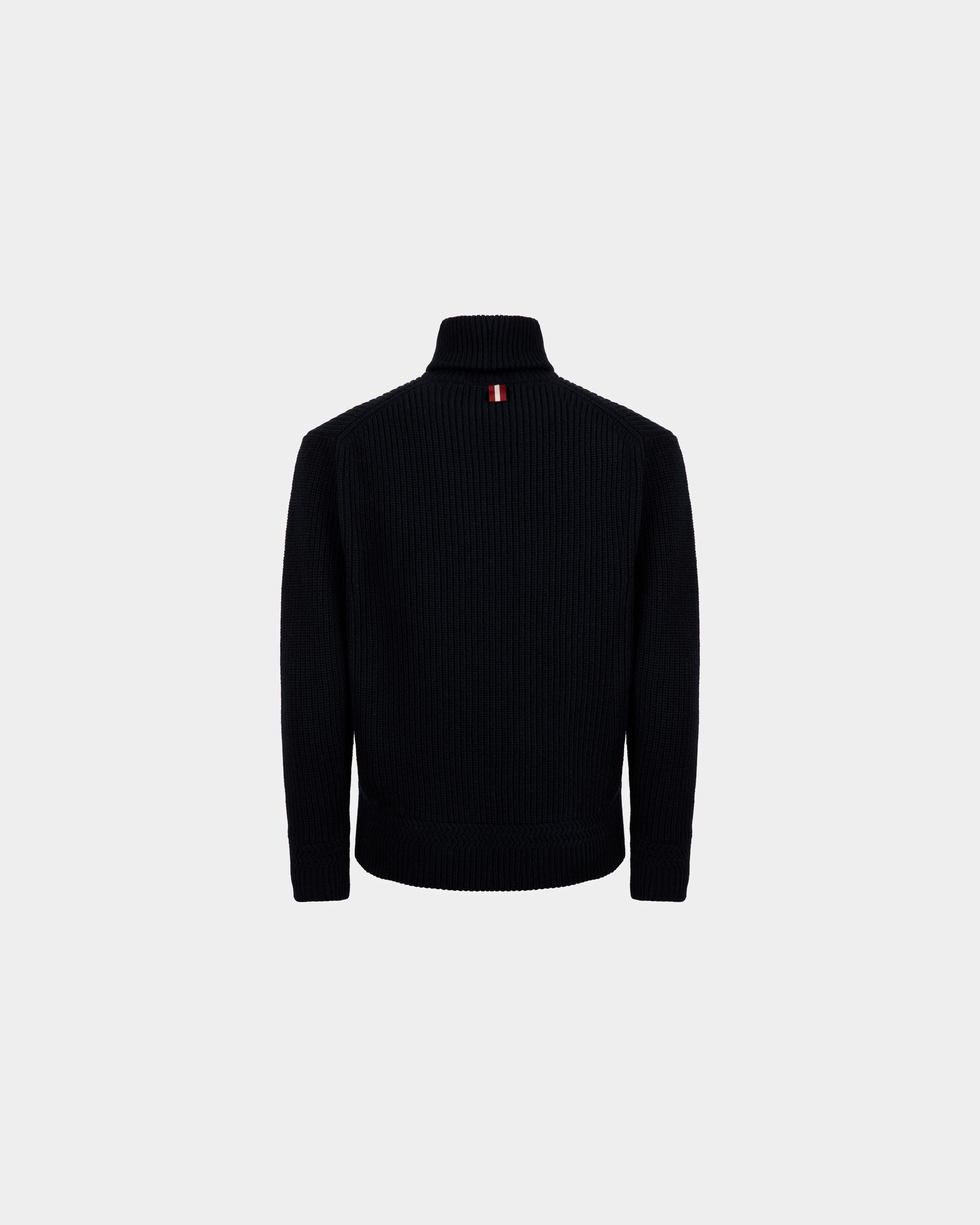 Rollkragenpullover Aus Wolle In Dunkelblau - Herren - Bally - 07
