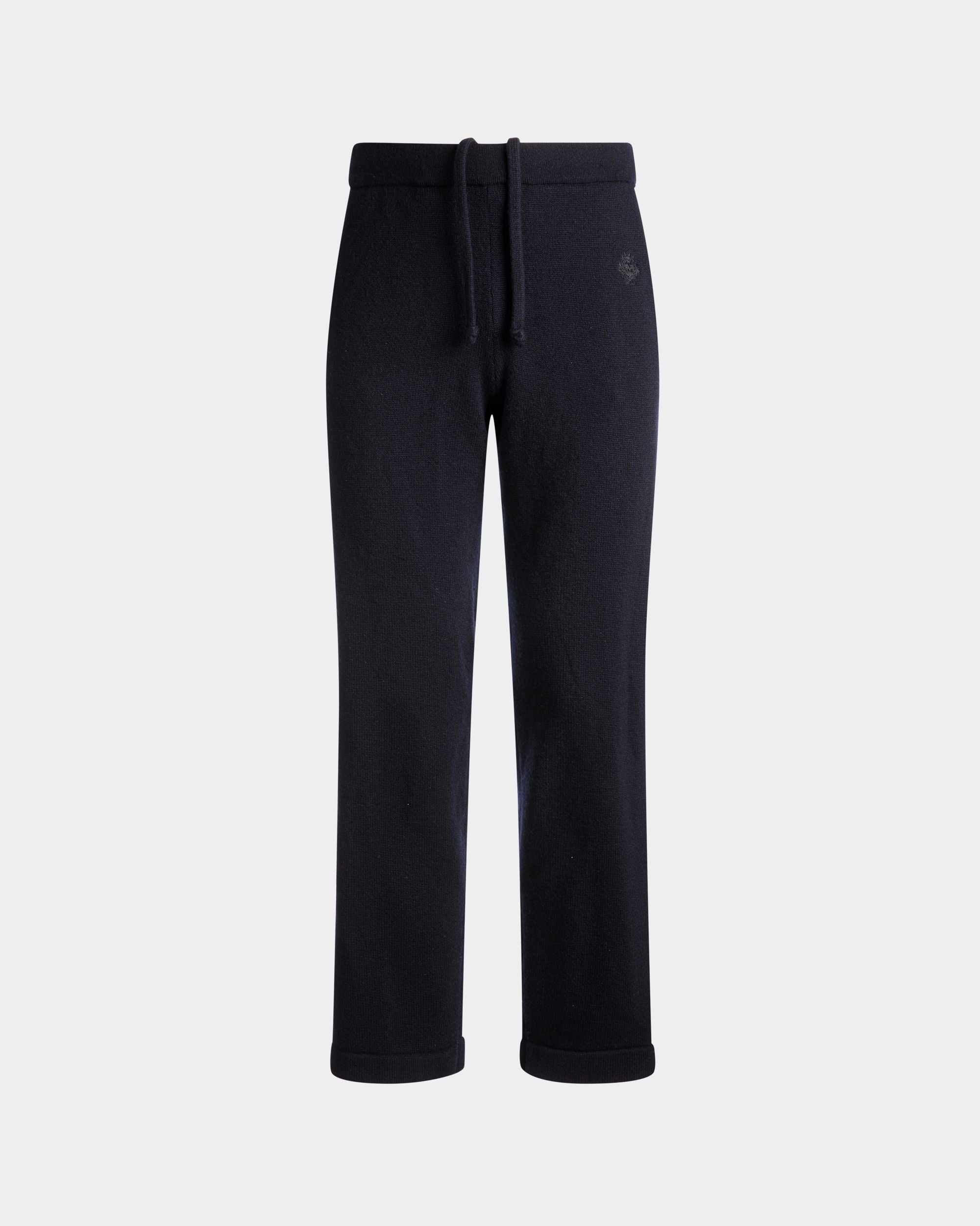 Sweathose Aus Einer Wollmischung In Navy Blue Aus Der Adrien Brody Travel-Kollektion - Herren - Bally - 01