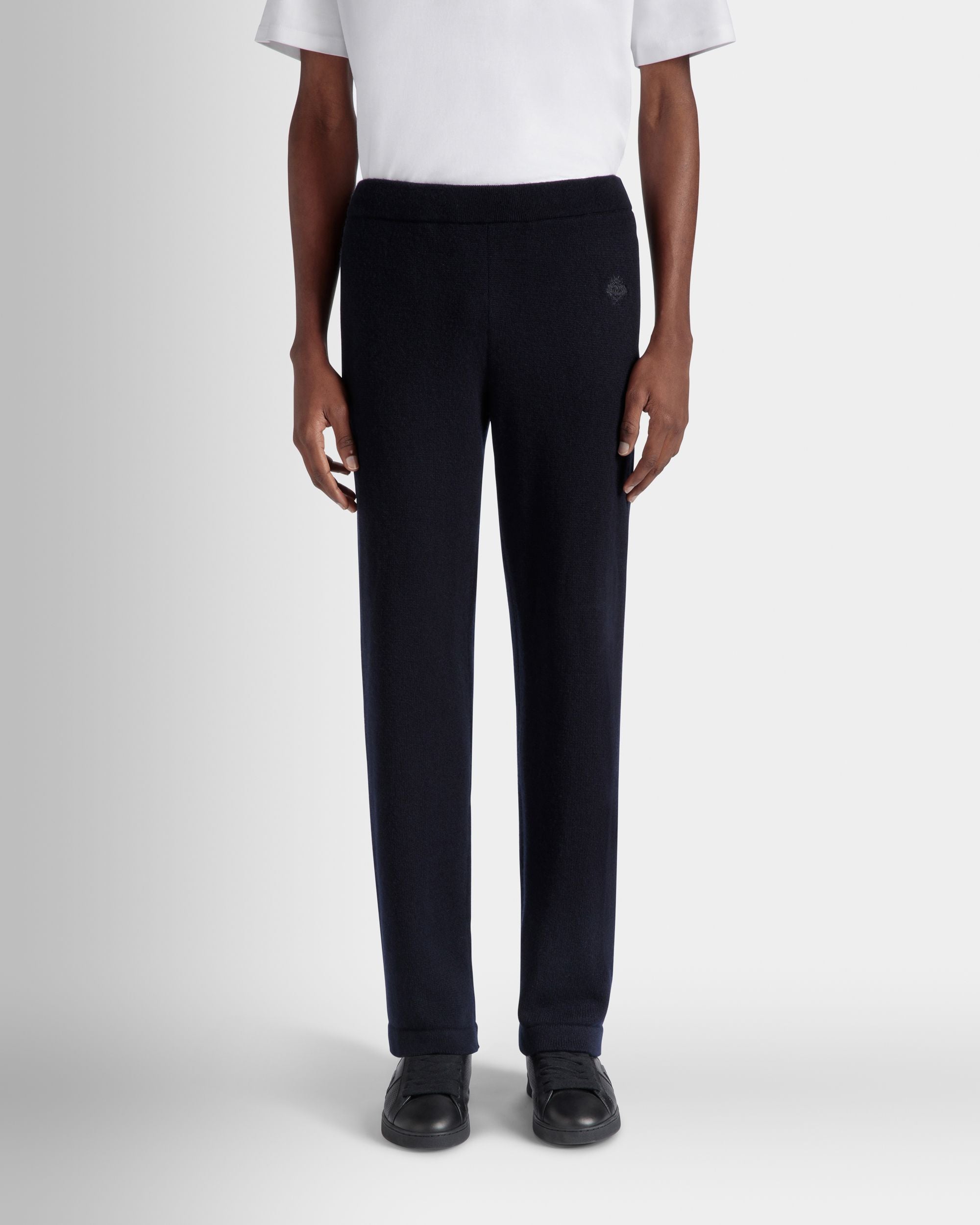 Sweathose Aus Einer Wollmischung In Navy Blue Aus Der Adrien Brody Travel-Kollektion - Herren - Bally - 03