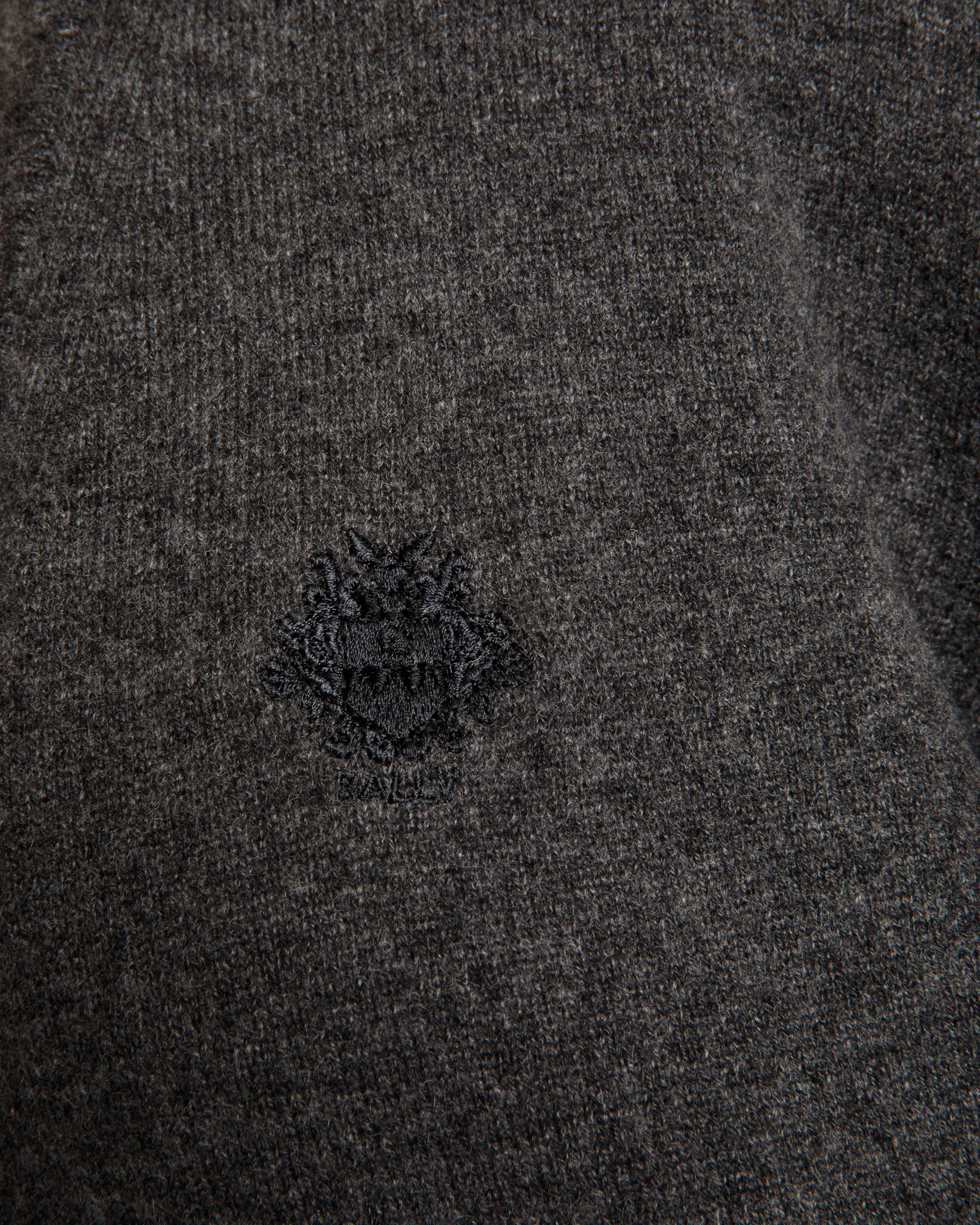 Cardigan Aus Kaschmir In Dunkelgrau Mit Bally Crest-Logo - Herren - Bally - 04