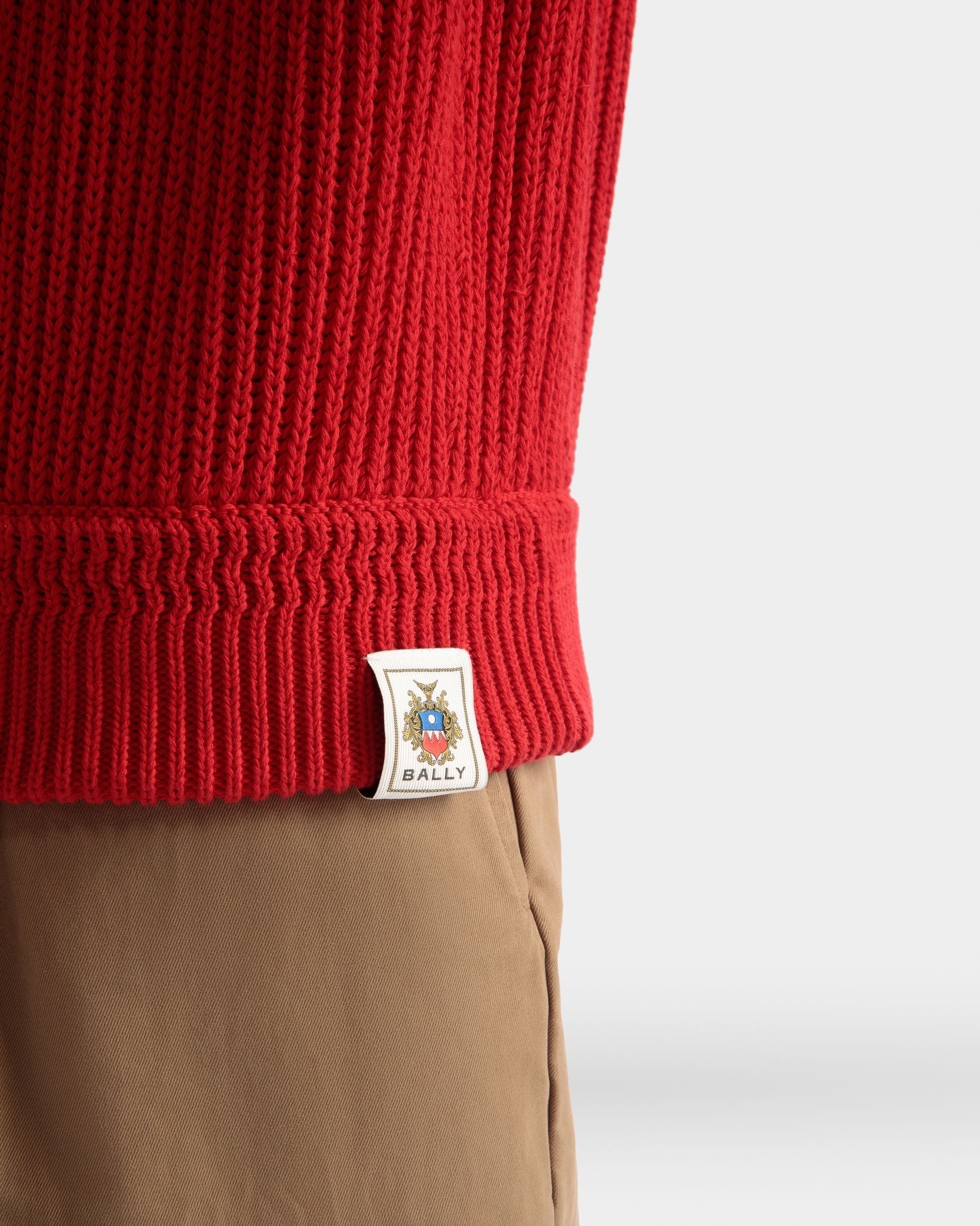 Pull À Col Roulé En Coton Candy Red - Homme - Bally - 04