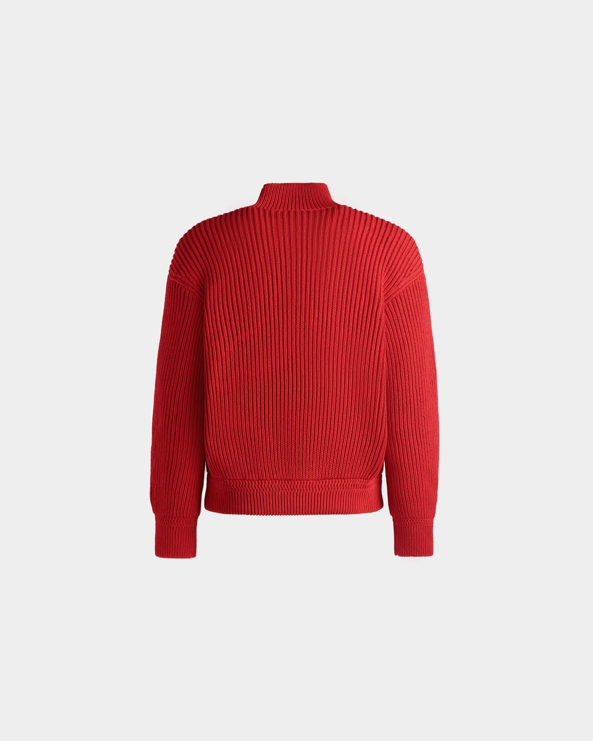 Pull À Col Roulé En Coton Candy Red - Homme - Bally - 07
