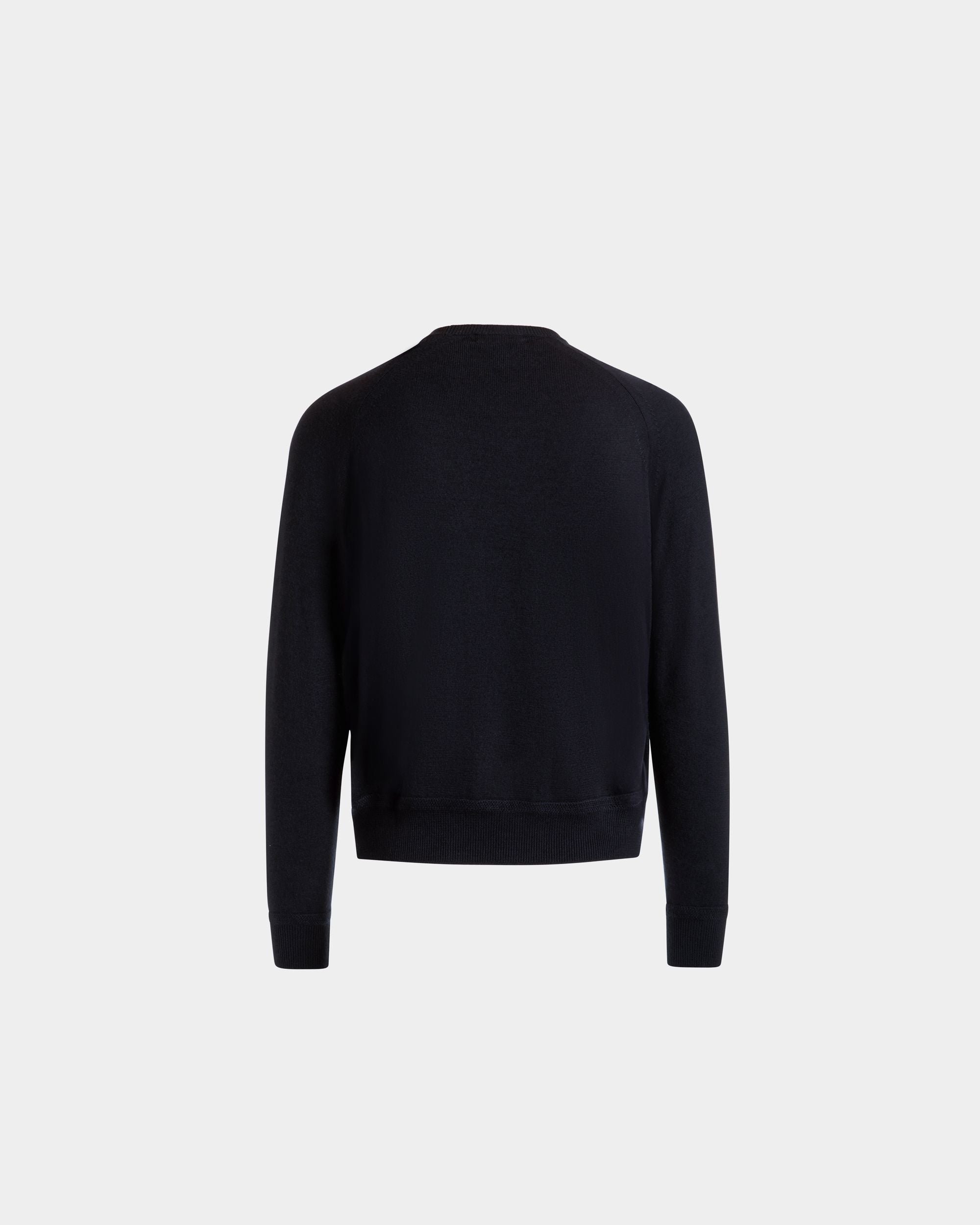 Pull Ras-Du-Cou En Soie Et Cachemire Navy Blue - Homme - Bally - 03