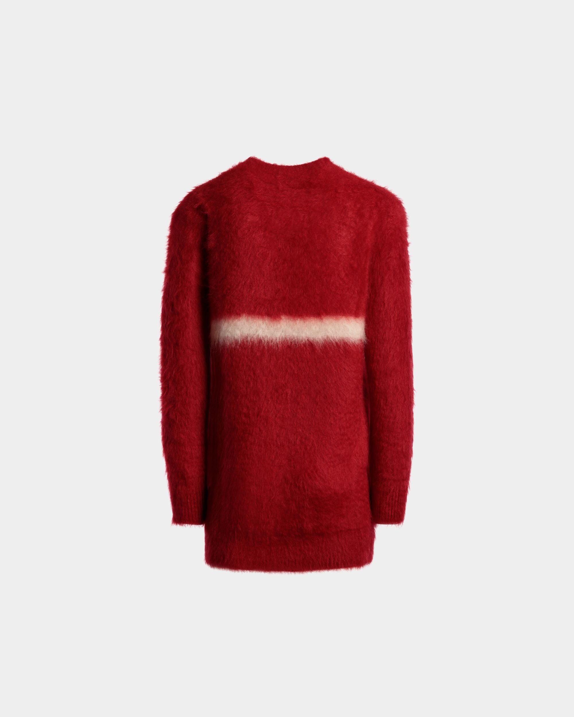 Crewneck Sweater In Red Mohair And Silk - Men's - Bally - 07