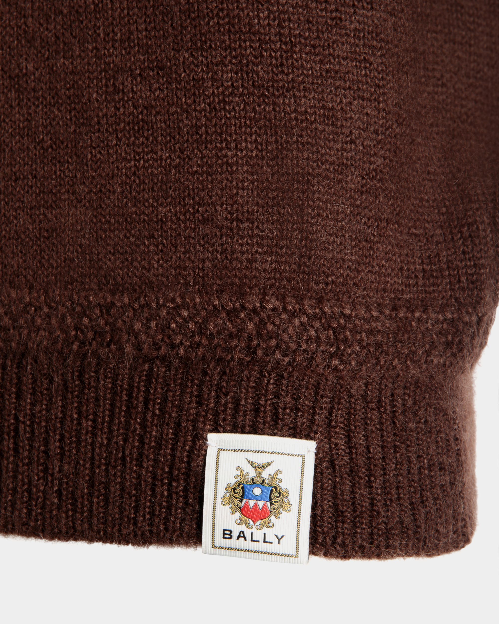 Rundhalspullover Aus Mohair Und Seide In Braun - Herren - Bally - 04
