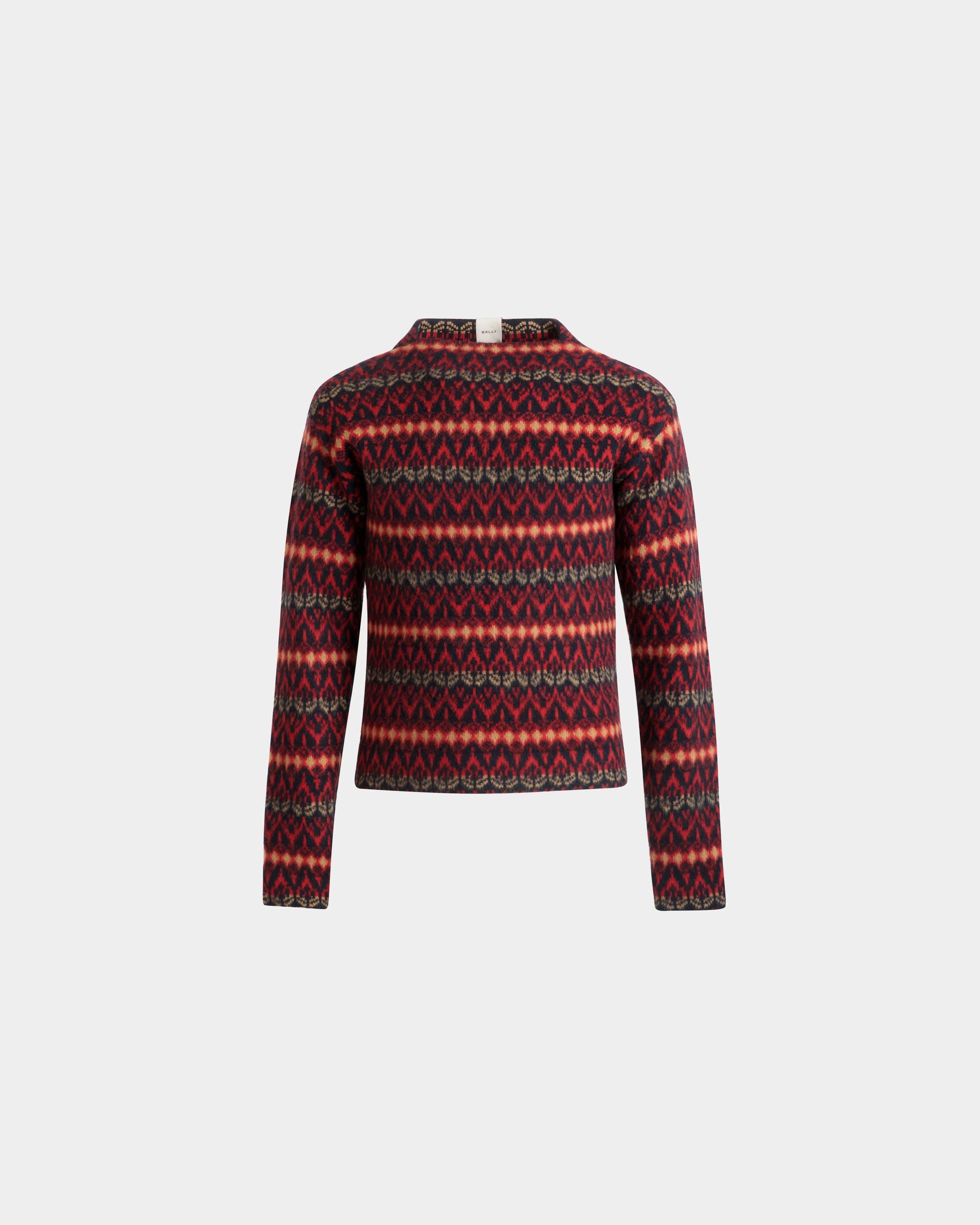 Pullover Mit Rundhalsausschnitt Aus Mehrfarbiger Wolle - Herren - Bally - 01