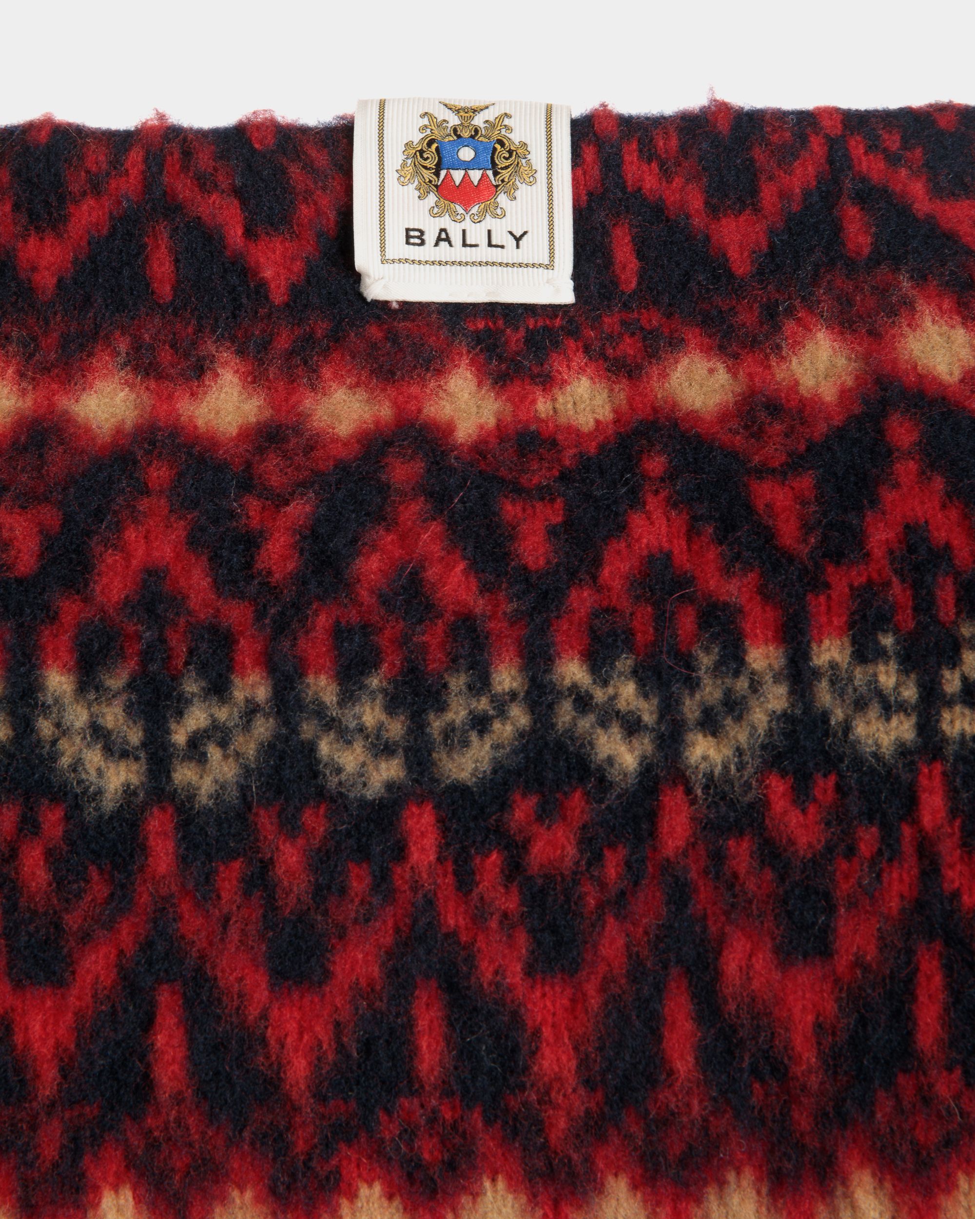 Pullover Mit Rundhalsausschnitt Aus Mehrfarbiger Wolle - Herren - Bally - 02