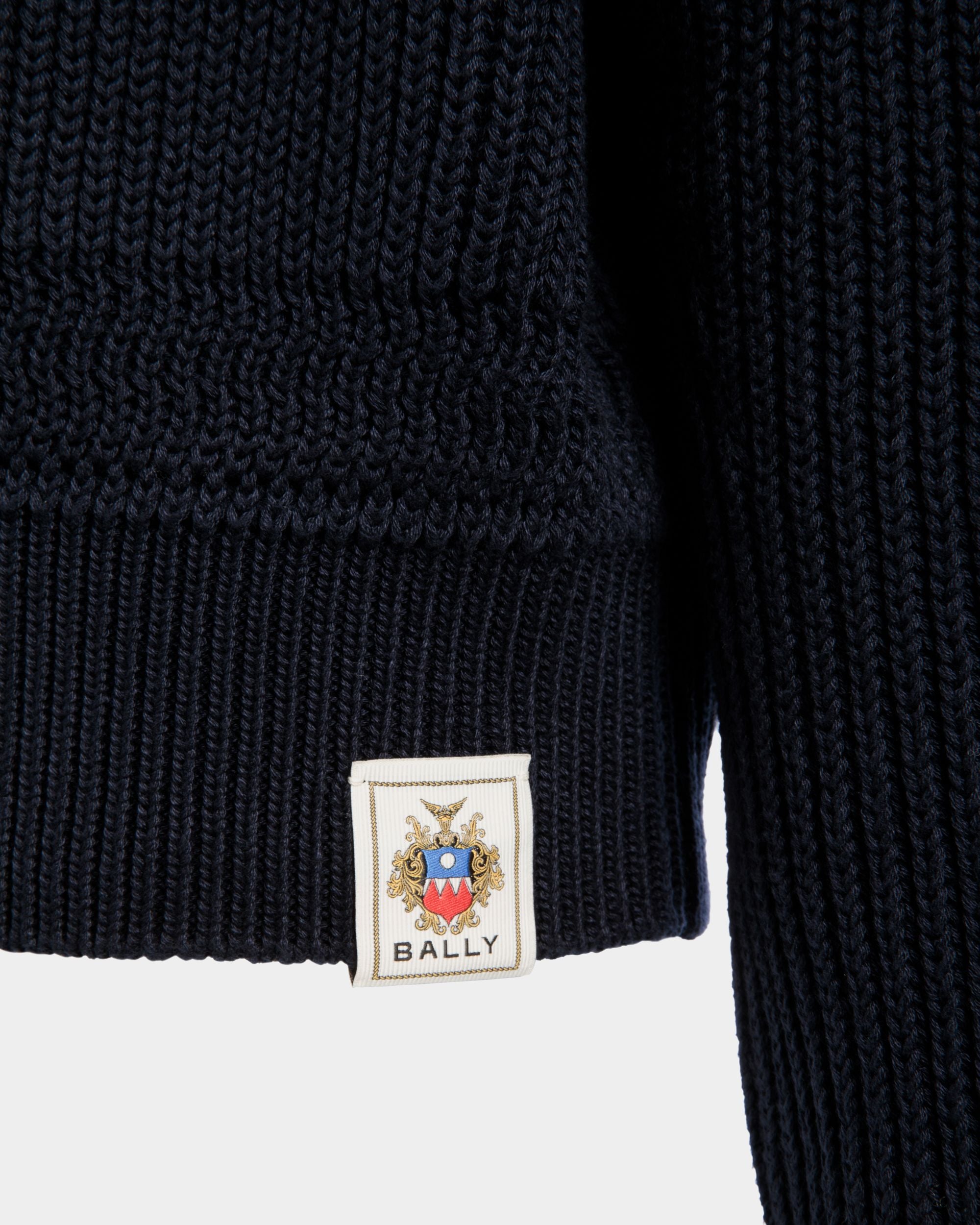 Pullover Girocollo In Cotone Navy Blue - Uomo - Bally - 04