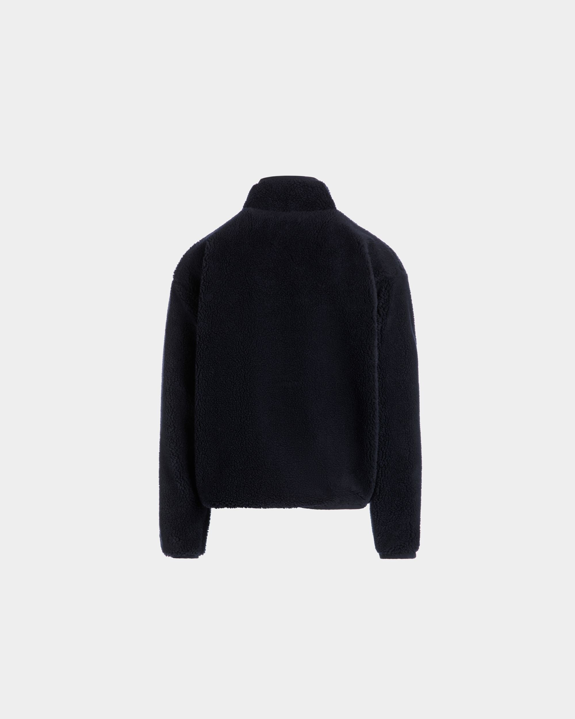 Winter Capsule Sweatshirt Mit Alpenblumen Aus Fleece In Navy Blue - Herren - Bally - 06