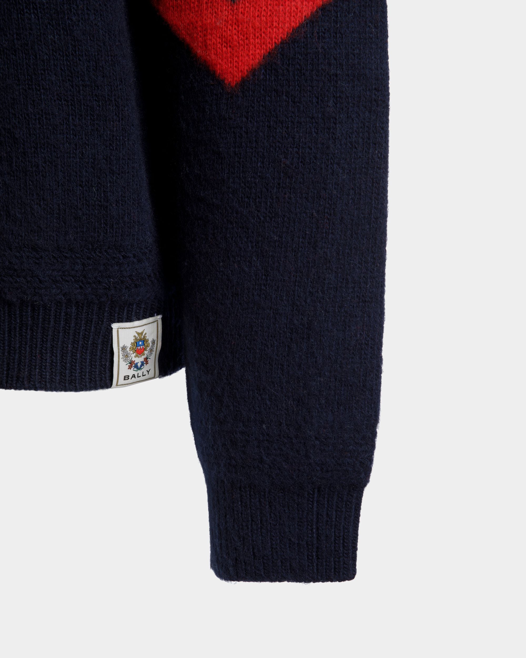 Pullover Girocollo Winter Capsule In Lana Multicolore Con Motivo Heritage Flowers - Uomo - Bally - 04