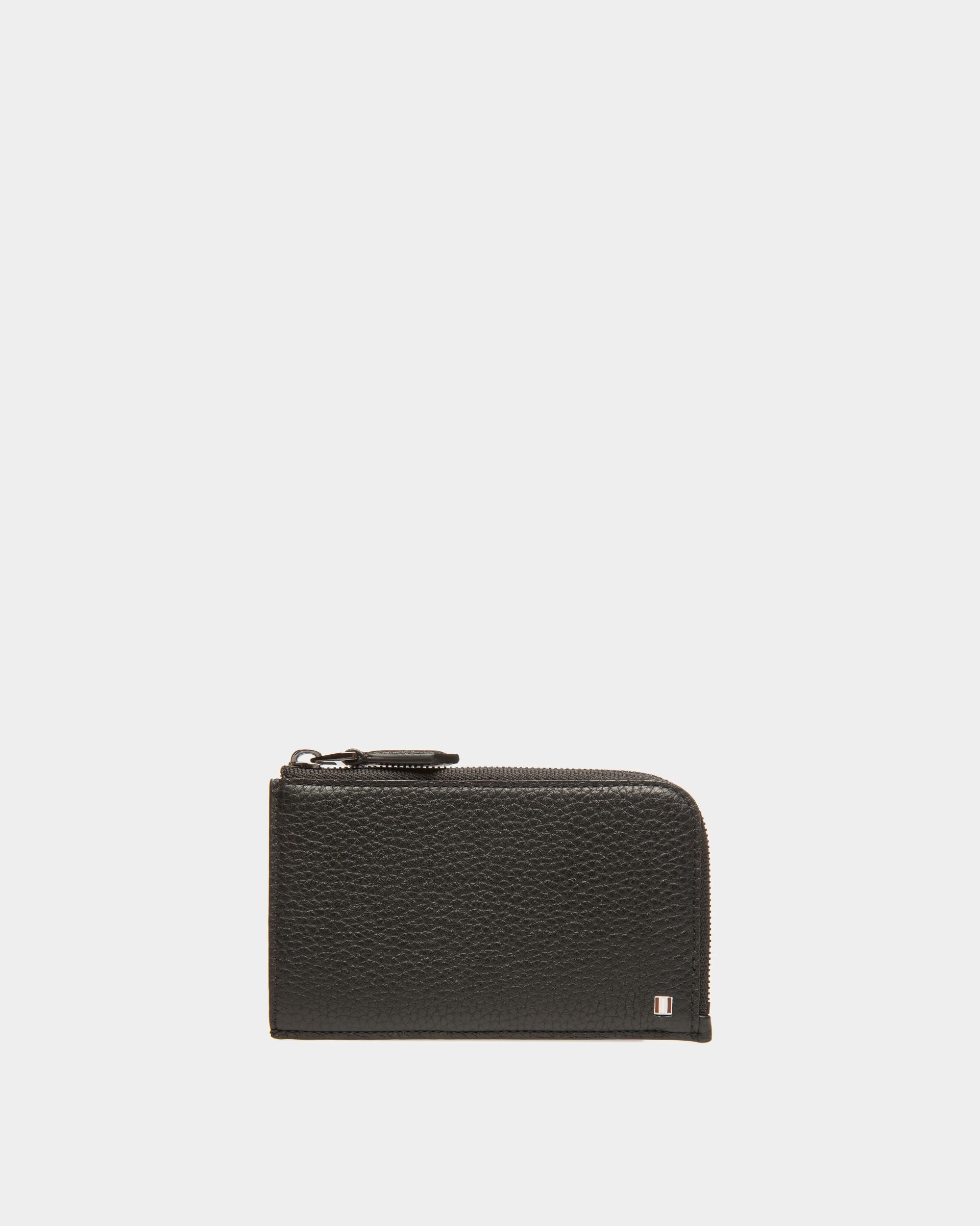 Bord Porte-Cartes En Cuir Noir - Homme - Bally - 01