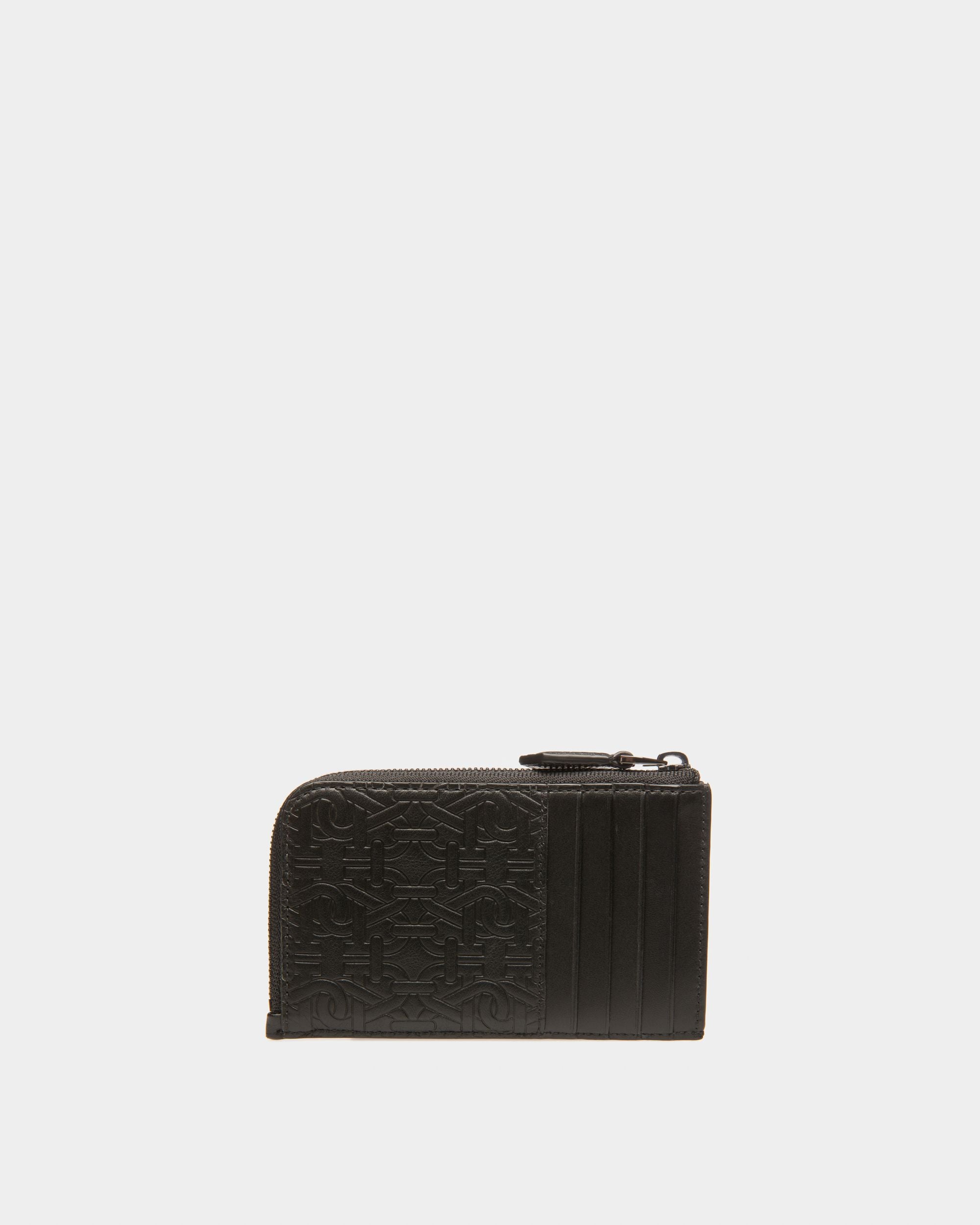 Bord Porte-Cartes En Cuir Noir - Homme - Bally - 02