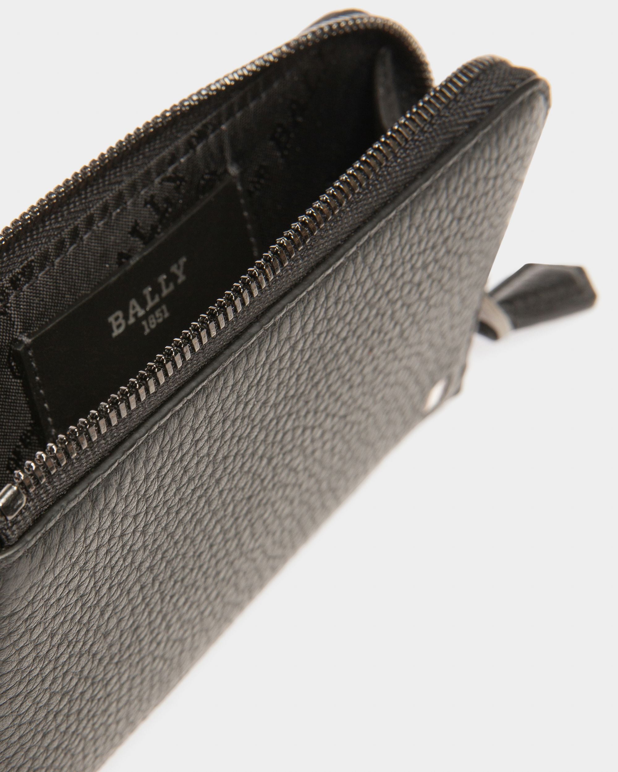 Bord Porte-Cartes En Cuir Noir - Homme - Bally - 04