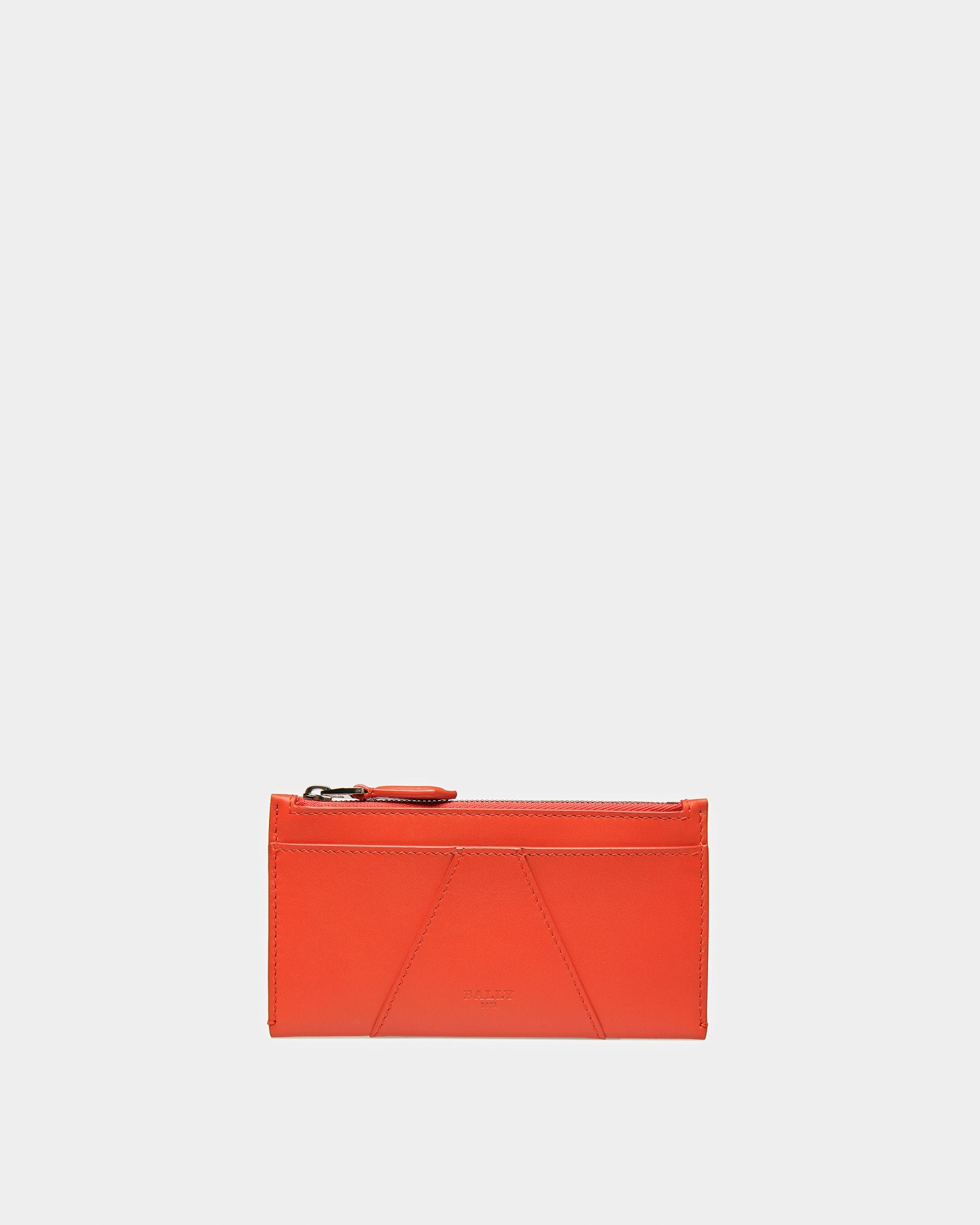 Adley Porte-cartes De Visite En Cuir Orange - Homme - Bally - 01