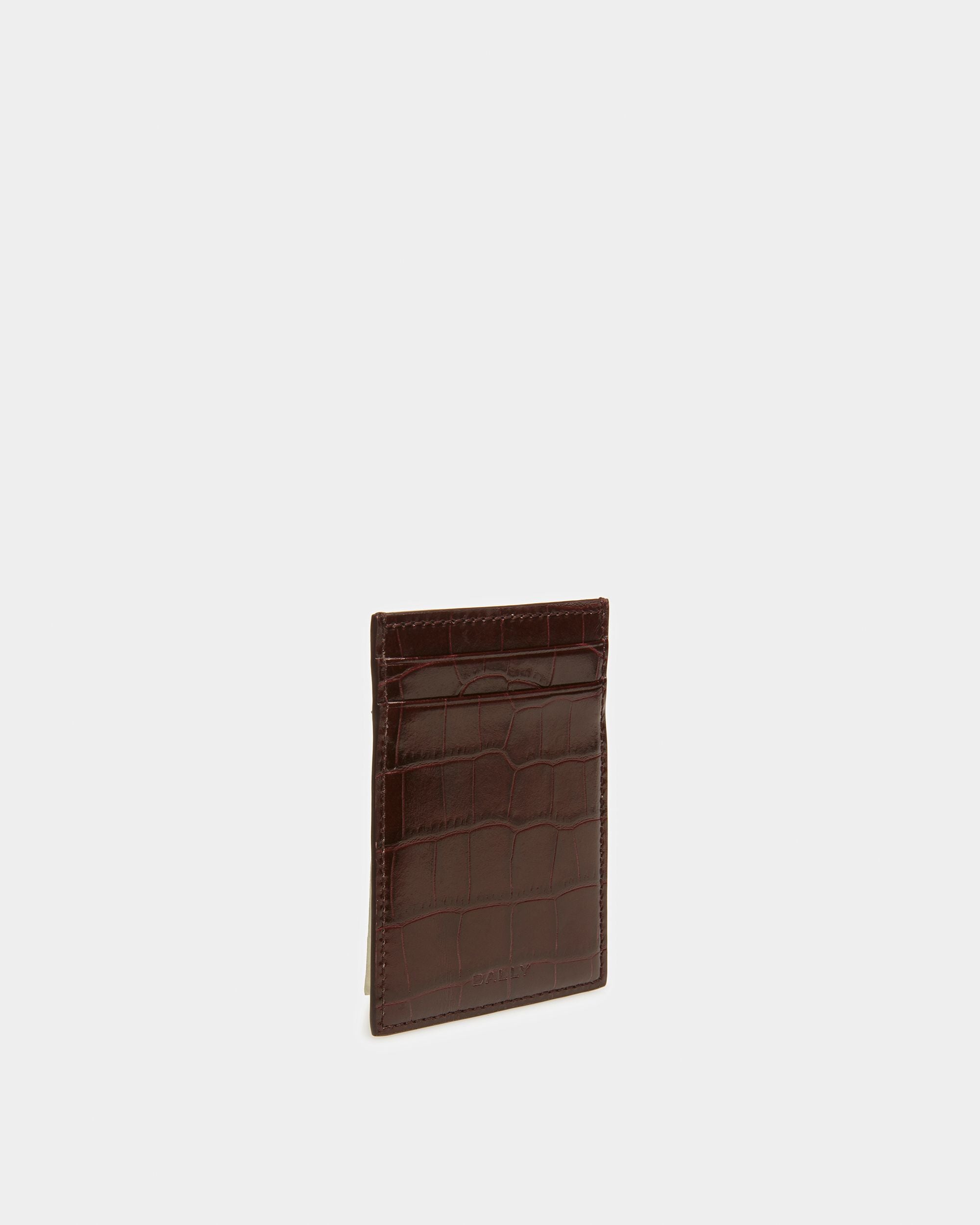 Portacarte Business In Materiale Goffrato Cocco - Uomo - Bally - 05