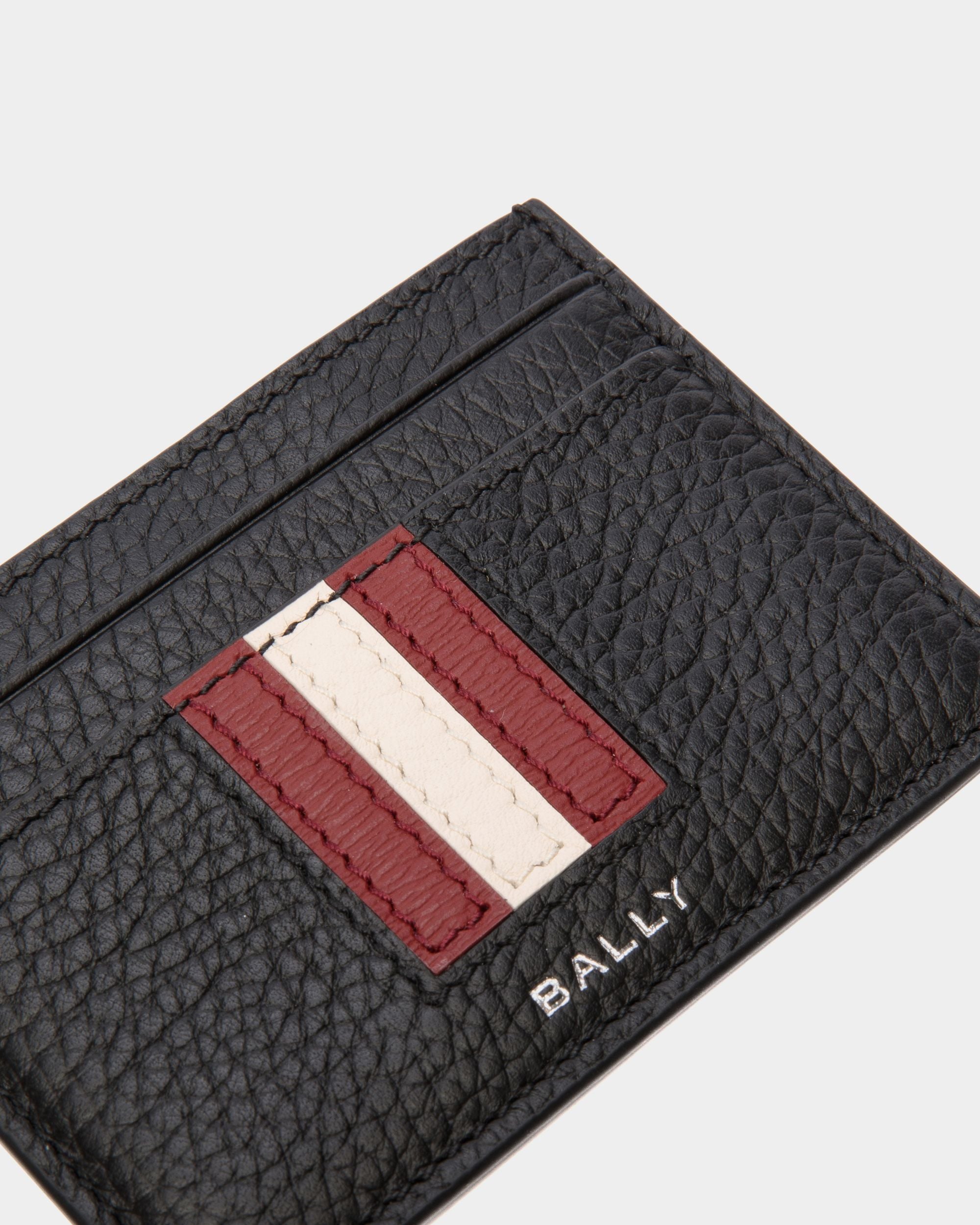 Ribbon Kartenetui Aus Genarbtem Leder In Schwarz - Herren - Bally - 04