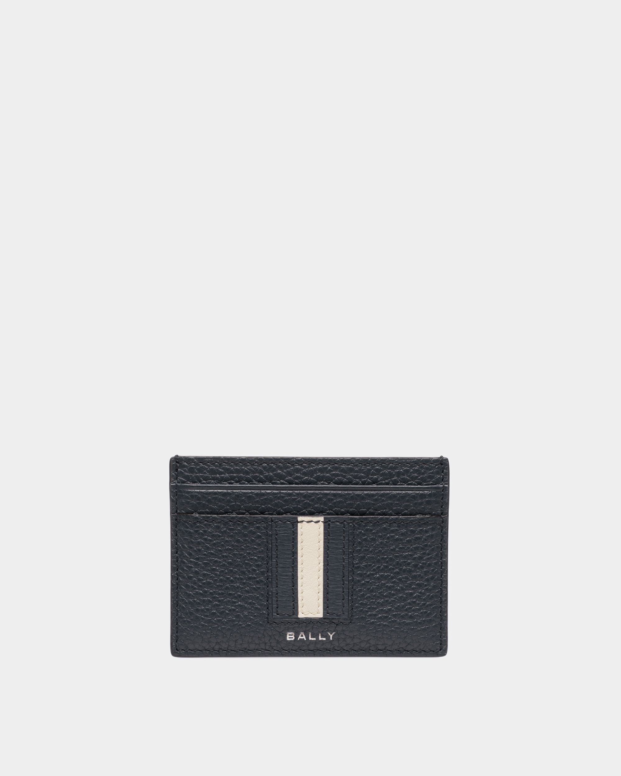 Portacarte Business Ribbon In Pelle Blu Scuro - Uomo - Bally - 01