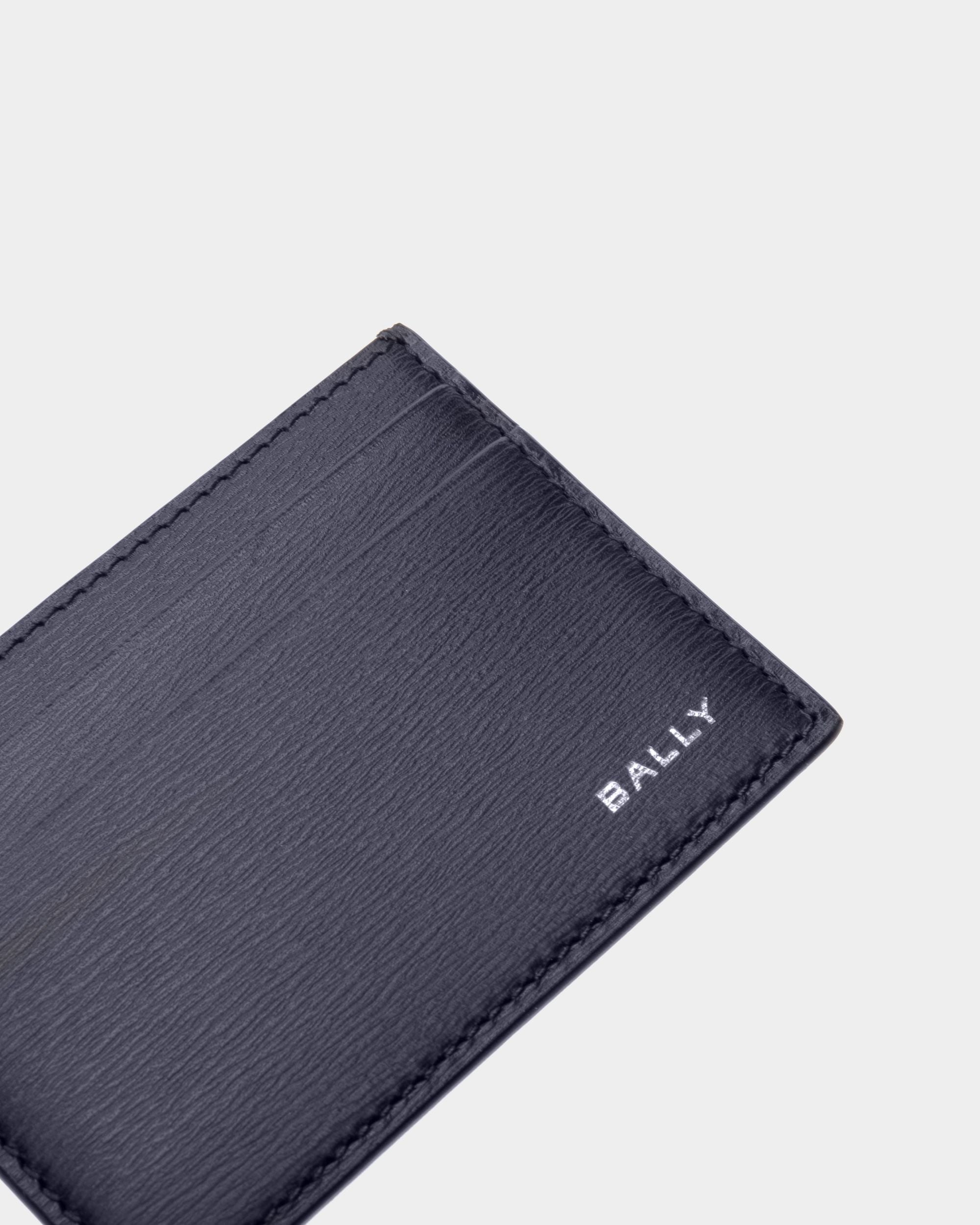 Crossing Card Holder In Midnight Leather - Men's - Bally - 04