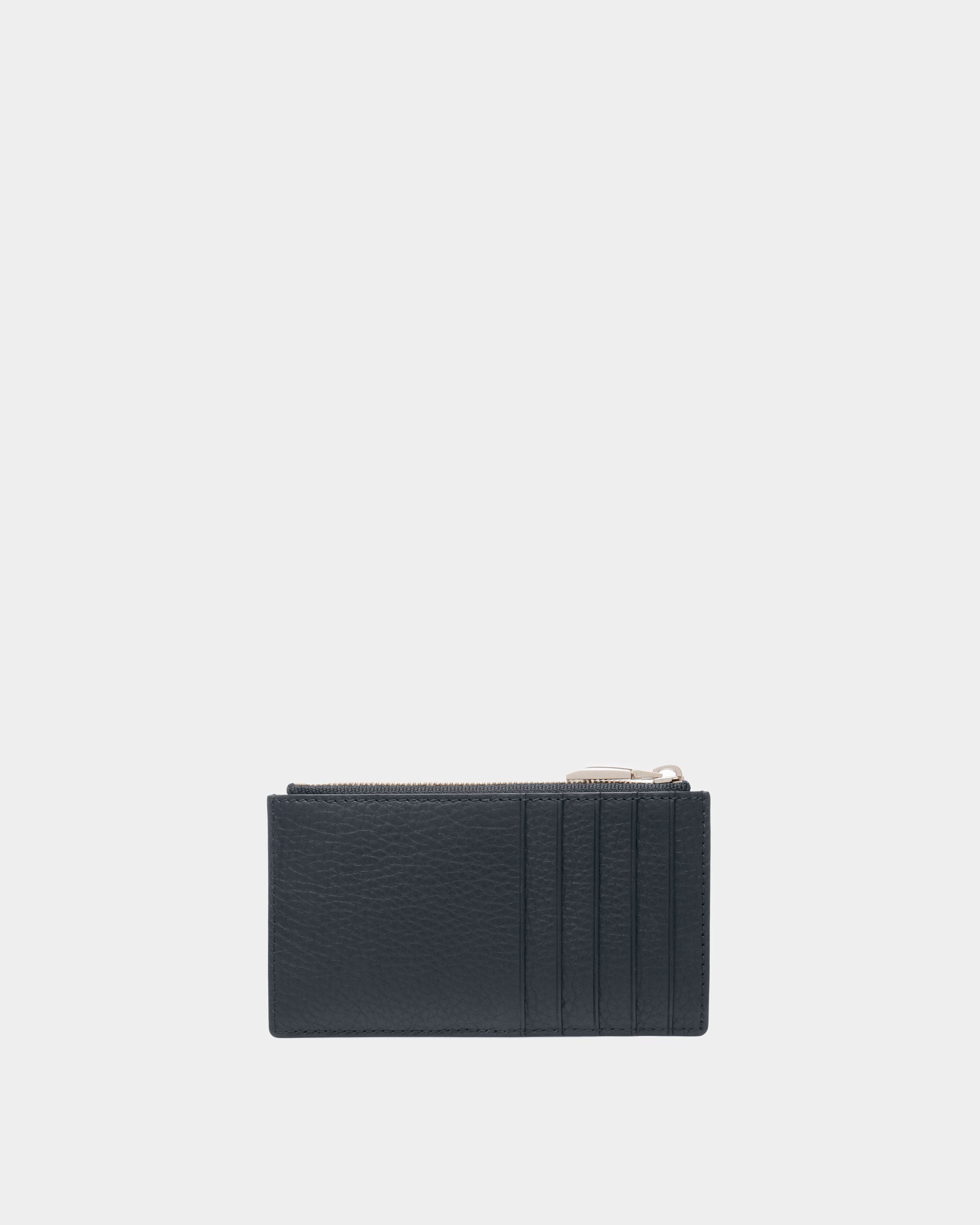 Porte-cartes de visite Ribbon Cuir bleu nuit - Homme - Bally - 02