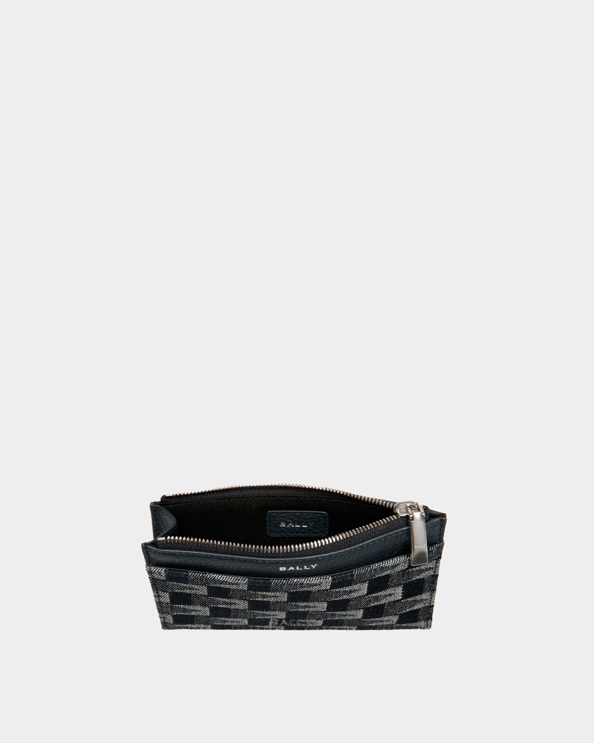 Portacarte Con Portamonete Pennant In Denim - Uomo - Bally - 03