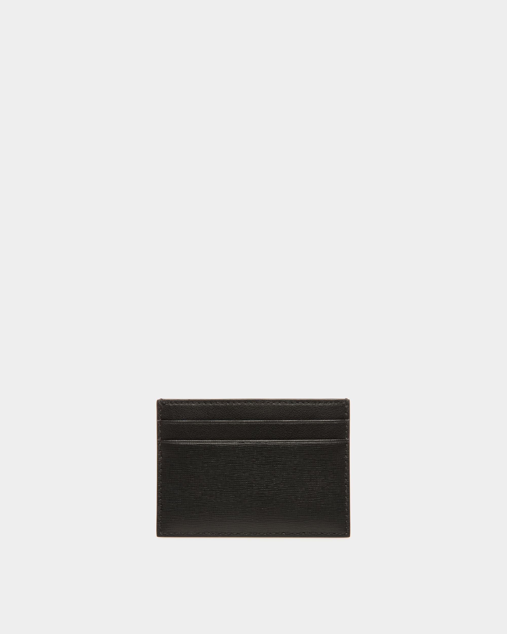Mythos Card Holder In Black Recycled Leather - Men's - Bally - 02