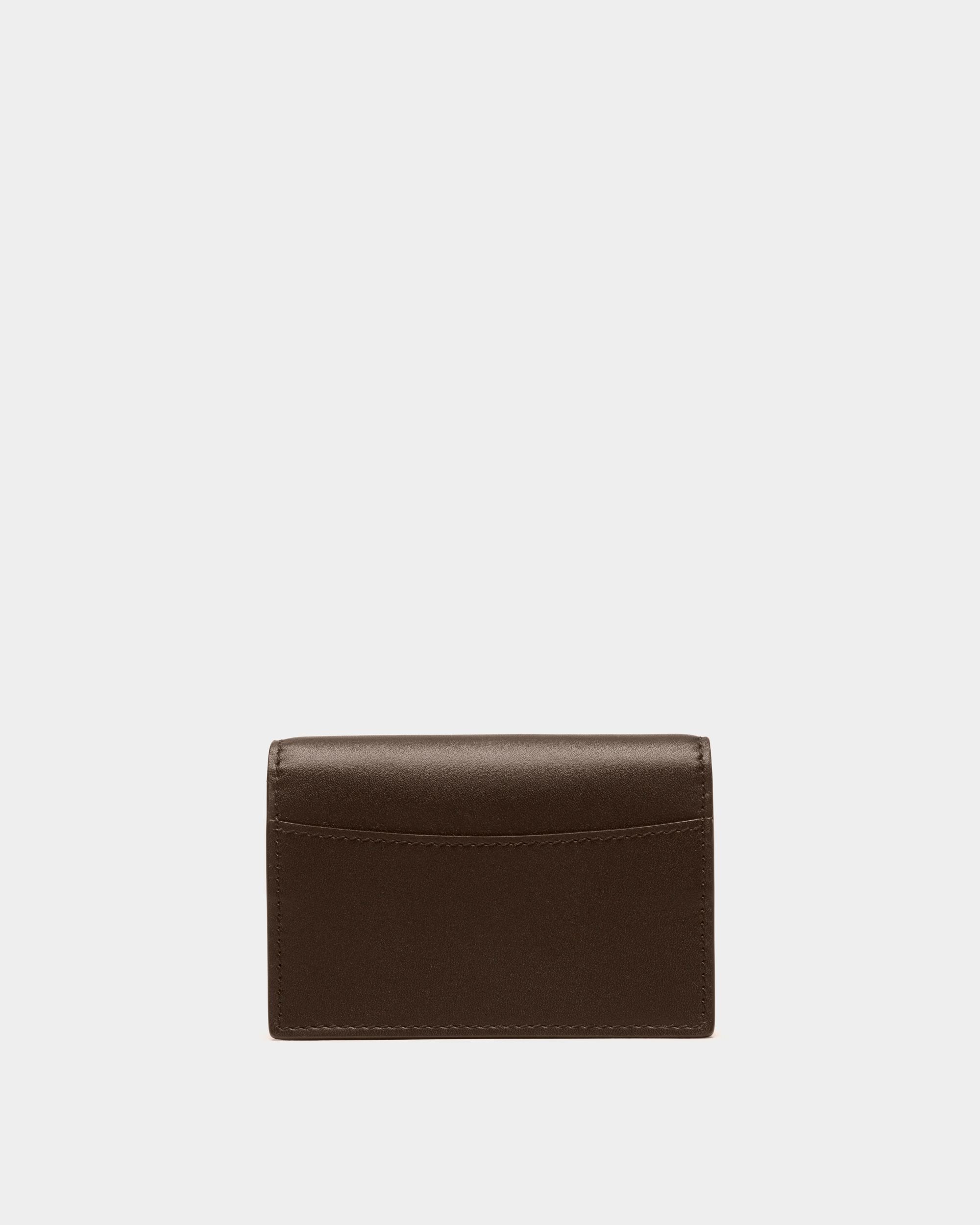 Porta Biglietti Da Visita Deco In Pelle Color Ebano - Uomo - Bally - 02
