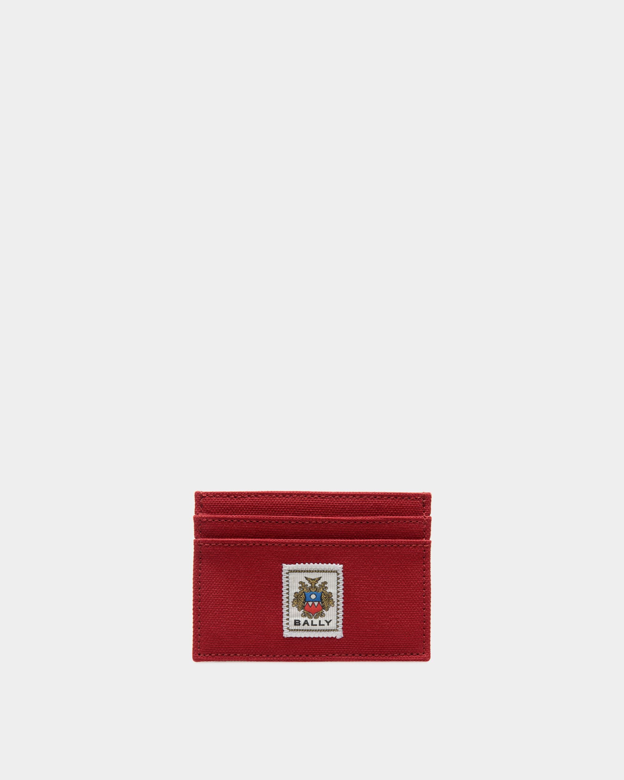 Easy Bally Kartenetui Aus Baumwollcanvas In Candy Red - Herren - Bally - 01