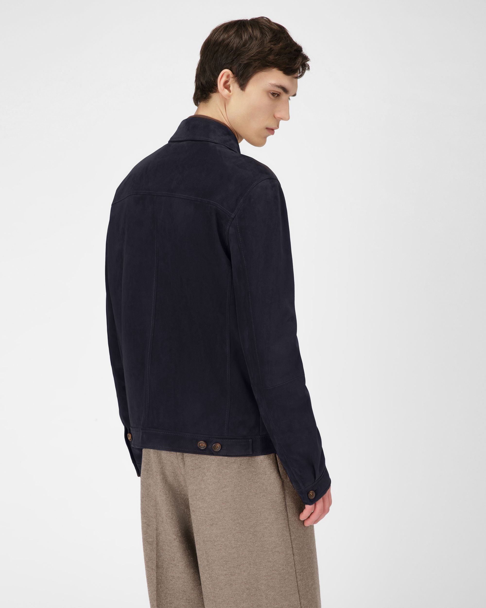 Lederhemd Lederhemd In Marineblau - Herren - Bally - 02